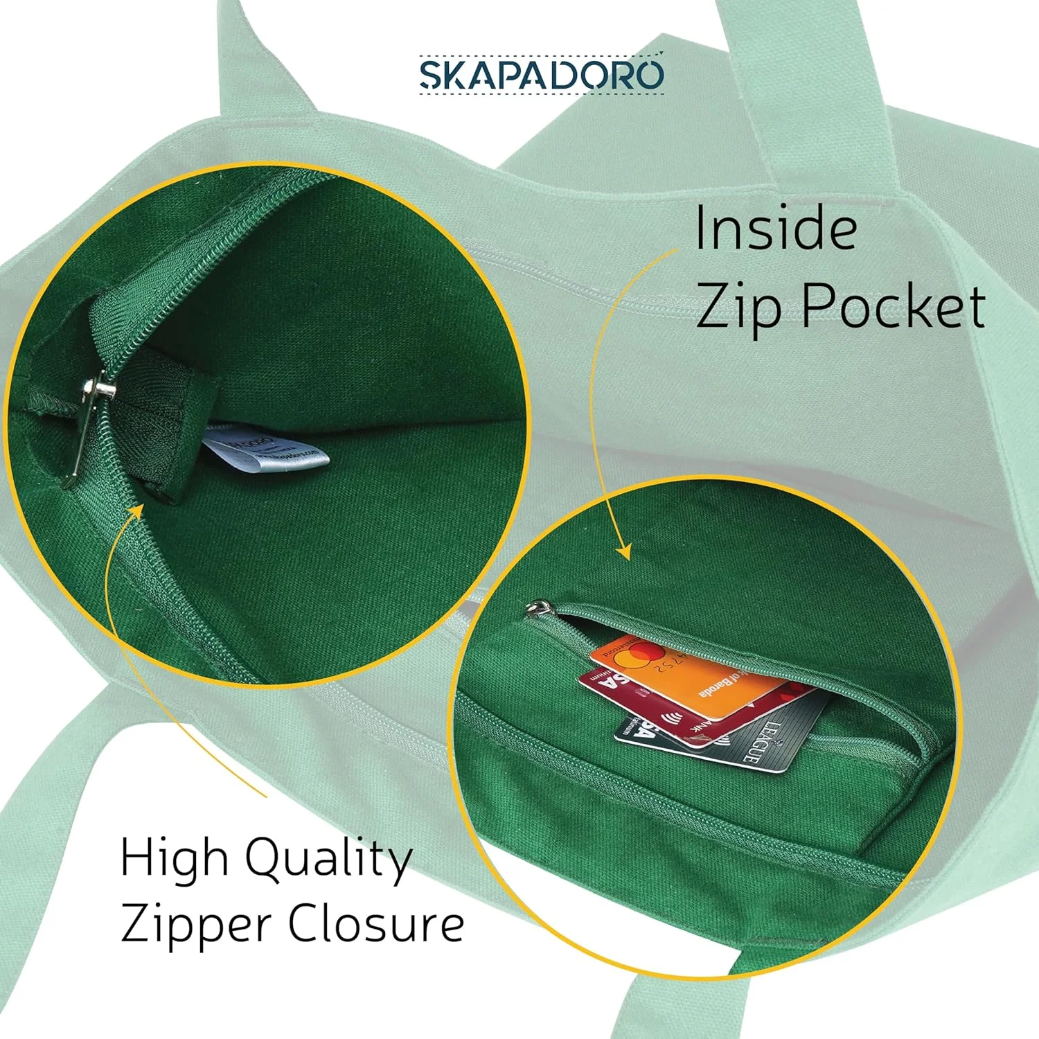 کیف دستی بزرگ زیپ دار طرح دار، از جنس کتان، دارای جیب داخلی، کیف های سازگار با محیط زیست برای زنان، کیف خرید، شستشوی آسان، طرح شاخ، بزرگ