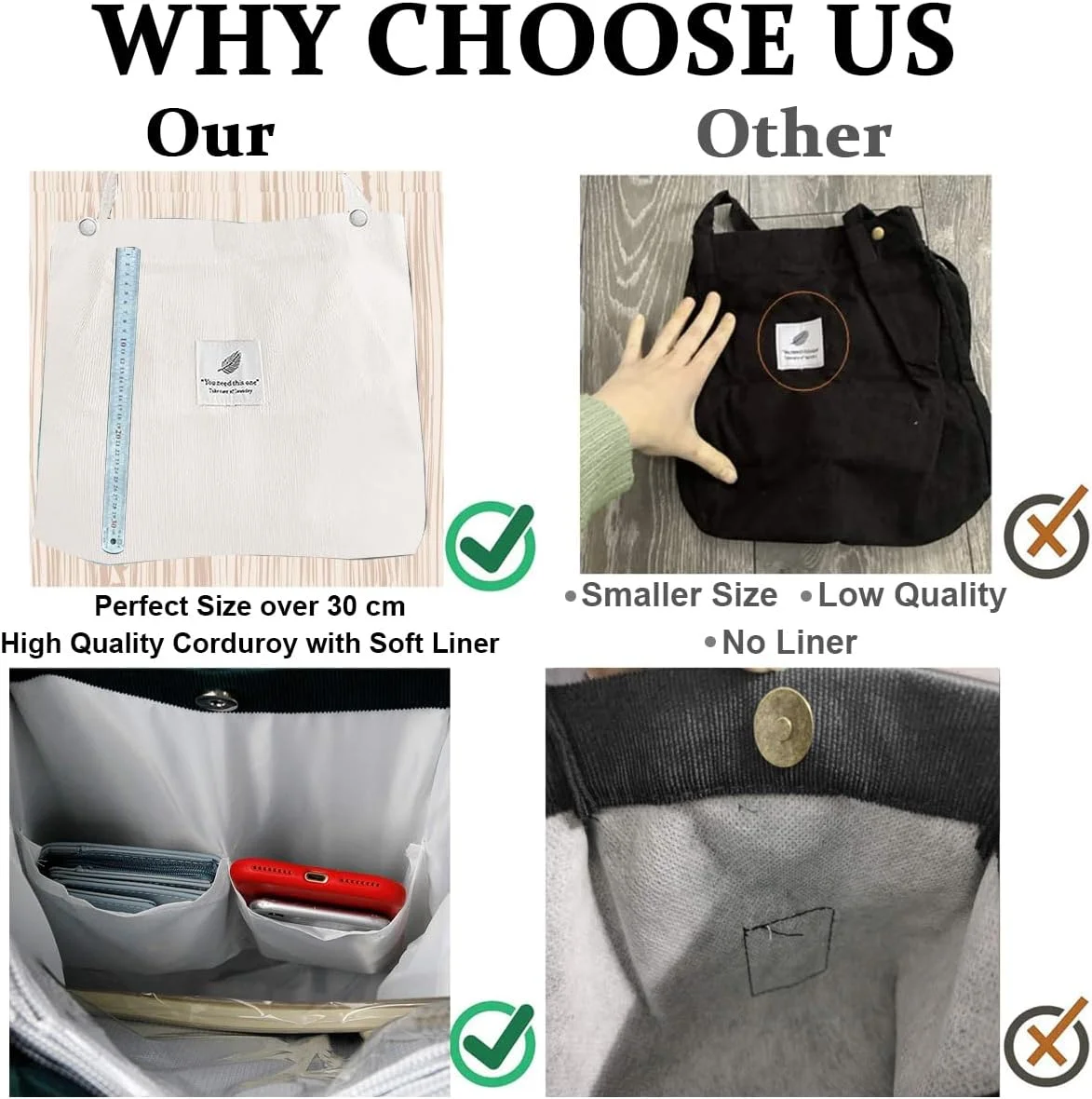 کیف دستی زنانه، کیف دوشی مخملی با ظرفیت زیاد، کیف خرید تاشو و قابل استفاده مجدد، کیف سبک وزن، بادوام و شیک برای مدرسه، کار، خرید و استفاده روزانه کیف دستی زنانه، کیف دوشی مخملی با ظرفیت زیاد، کیف خرید تاشو و قابل استفاده مجدد، کیف سبک وزن، بادوام و شیک برای مدرسه، کار، خرید و استفاده روزانه