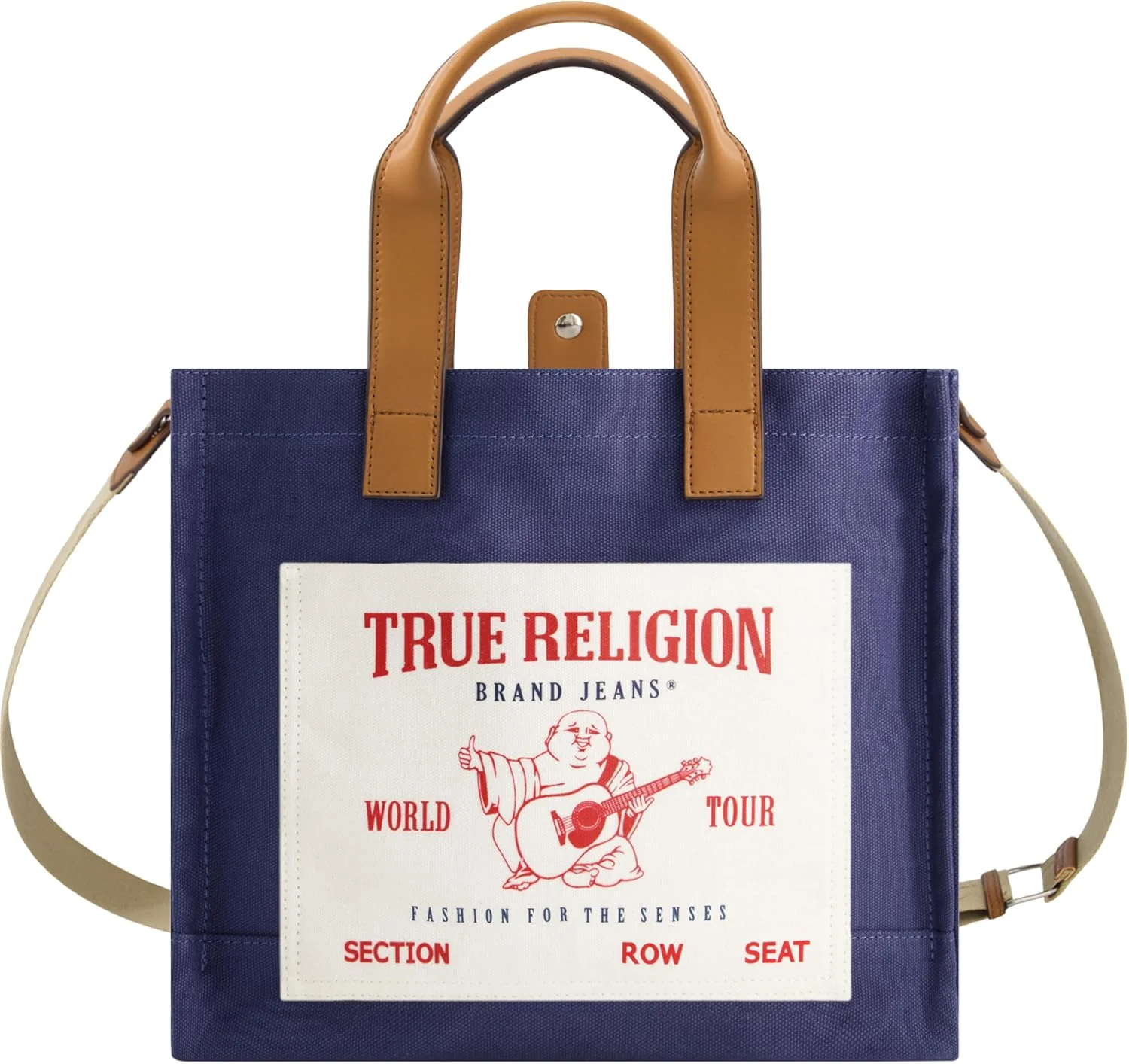 کیف دستی زنانه True Religion، کیف دوشی مسافرتی متوسط با بند قابل تنظیم