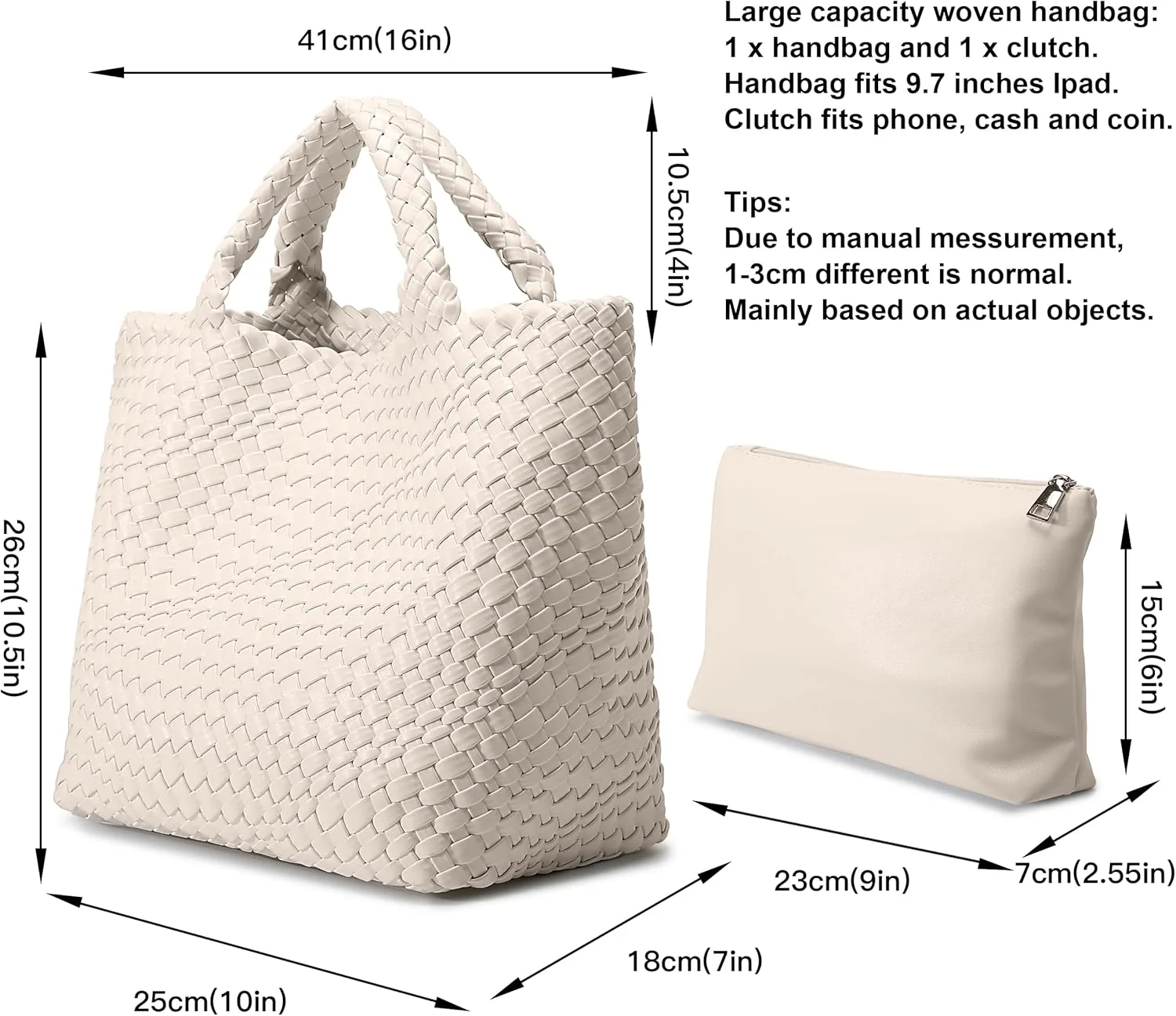 کیف دستی زنانه Queenoris مدل 1133، کیف بزرگ، کیف دوشی