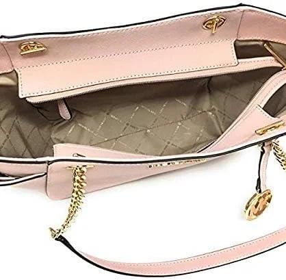 کیف دوشی زنانه مایکل کورس مدل Jet Set Travel Saffiano با زنجیر، چرم پی وی سی - شکوفه