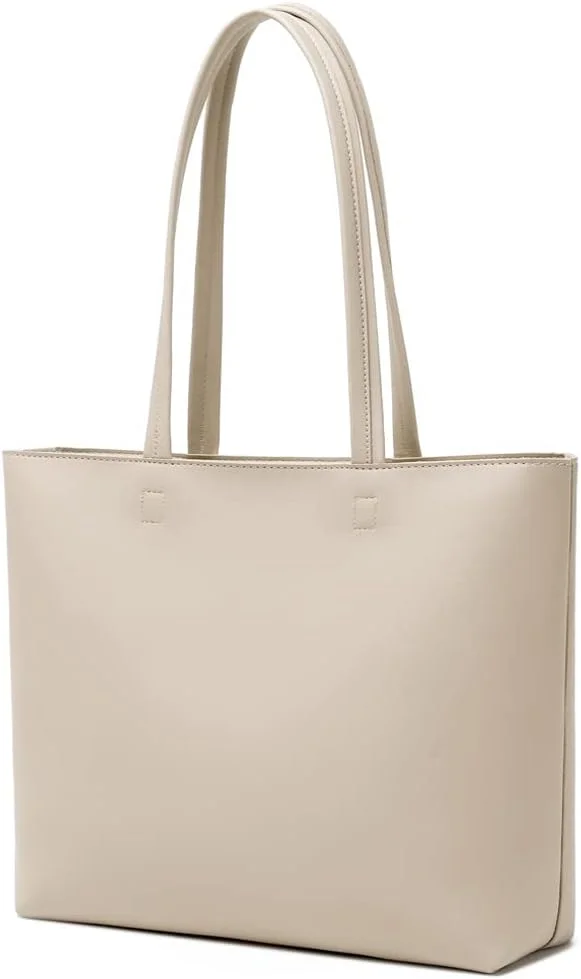 کیف دستی زنانه، کیف های خرید چرمی PU ساده، مناسب کار، مدرسه و استفاده روزانه، دارای زیپ و جیب داخلی کیف دستی زنانه، کیف های خرید چرمی PU ساده، مناسب کار، مدرسه و استفاده روزانه، دارای زیپ و جیب داخلی