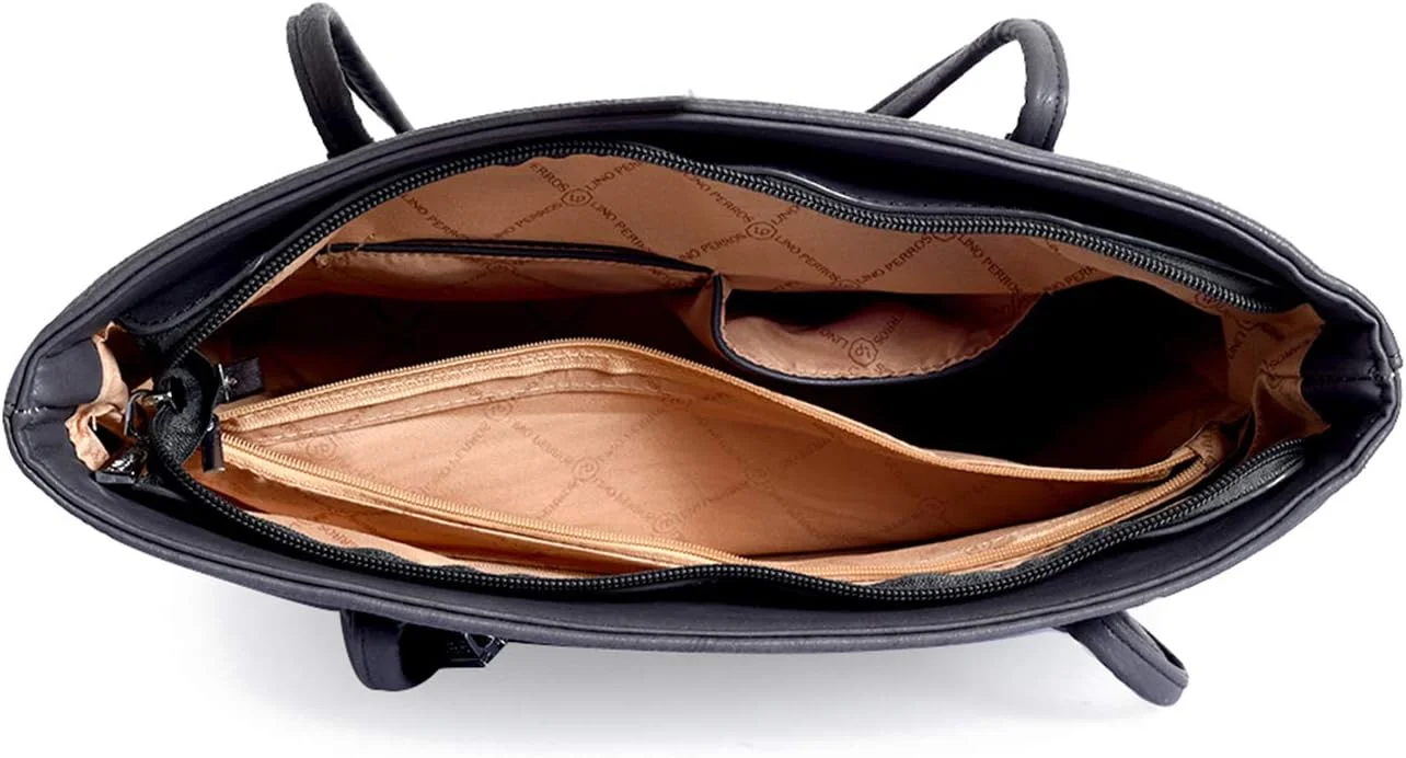 کیف دستی زنانه لینو پروس از جنس چرم مصنوعی خاکستری، سایز واحد کیف دستی زنانه لینو پروس از جنس چرم مصنوعی خاکستری، سایز واحد