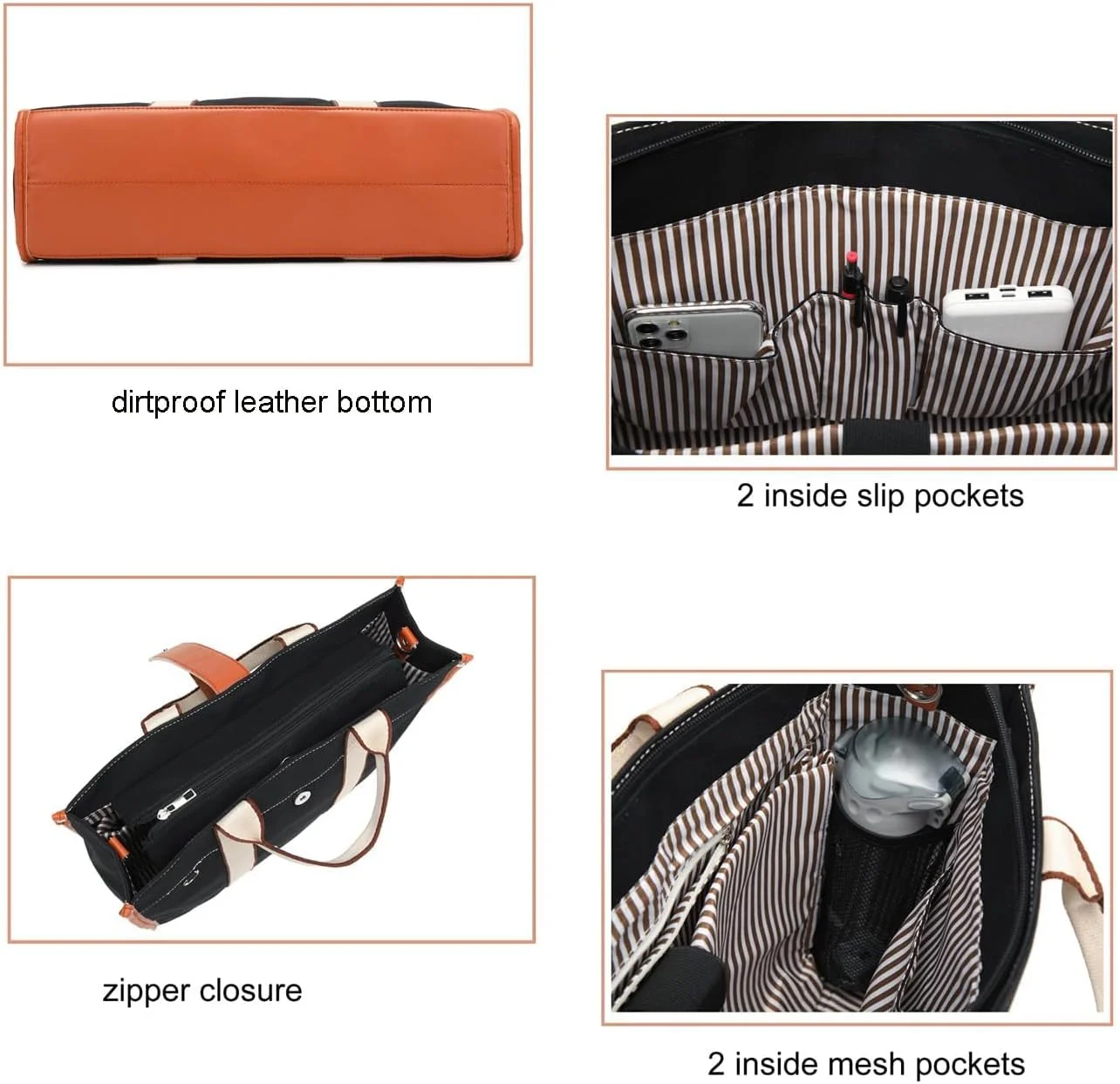کیف دستی زنانه، کیف لپ تاپ 15.6 اینچی، کیف دستی بوم سبک وزن با جیب، کیف کار برای مدرسه، مسافرت و رفت و آمد، کیف شانه ای شیک برای لوازم ضروری روزمره