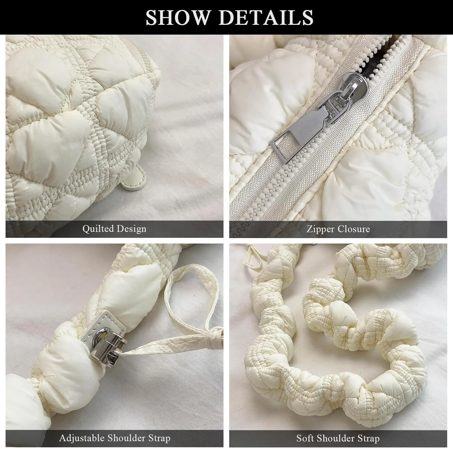 کیف دستی زنانه مد روز، کیف کراس بادی غیر رسمی، کیف دستی کوچک پفی، کیف دستی پفی مد روز، برای مسافرت، خرید