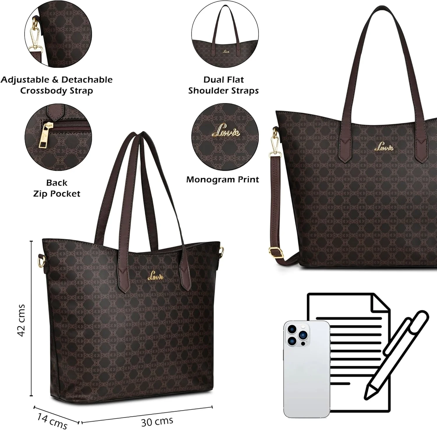 کیف دستی بزرگ لاوی مدل Hailon Mono کیف دستی بزرگ لاوی مدل Hailon Mono