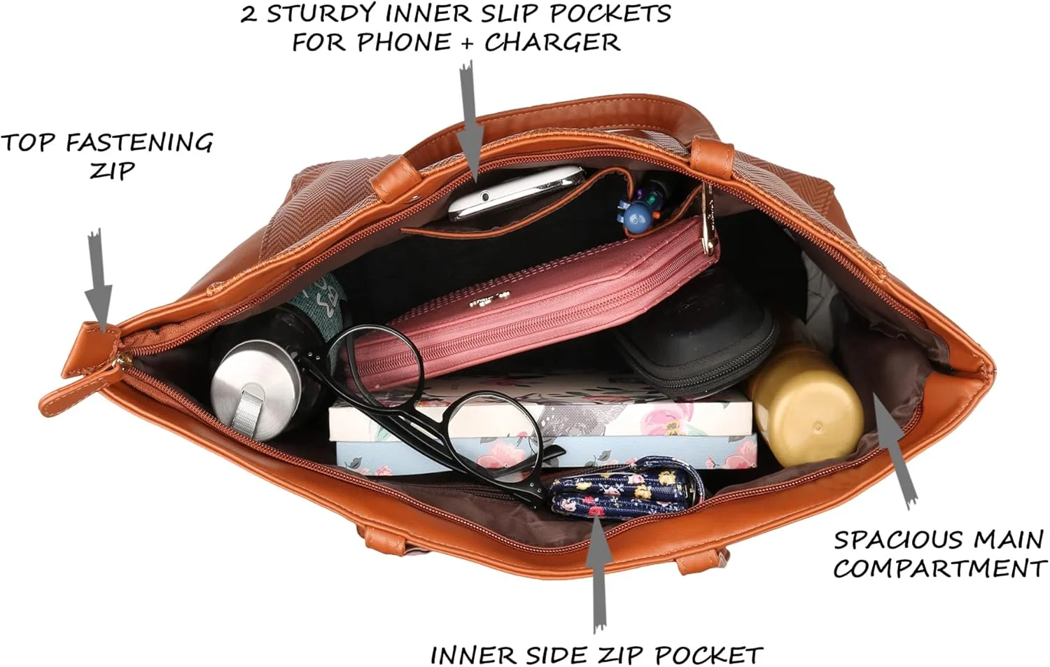 کیف دستی بزرگ زنانه لاوی مدل مالگانا (تک عددی)