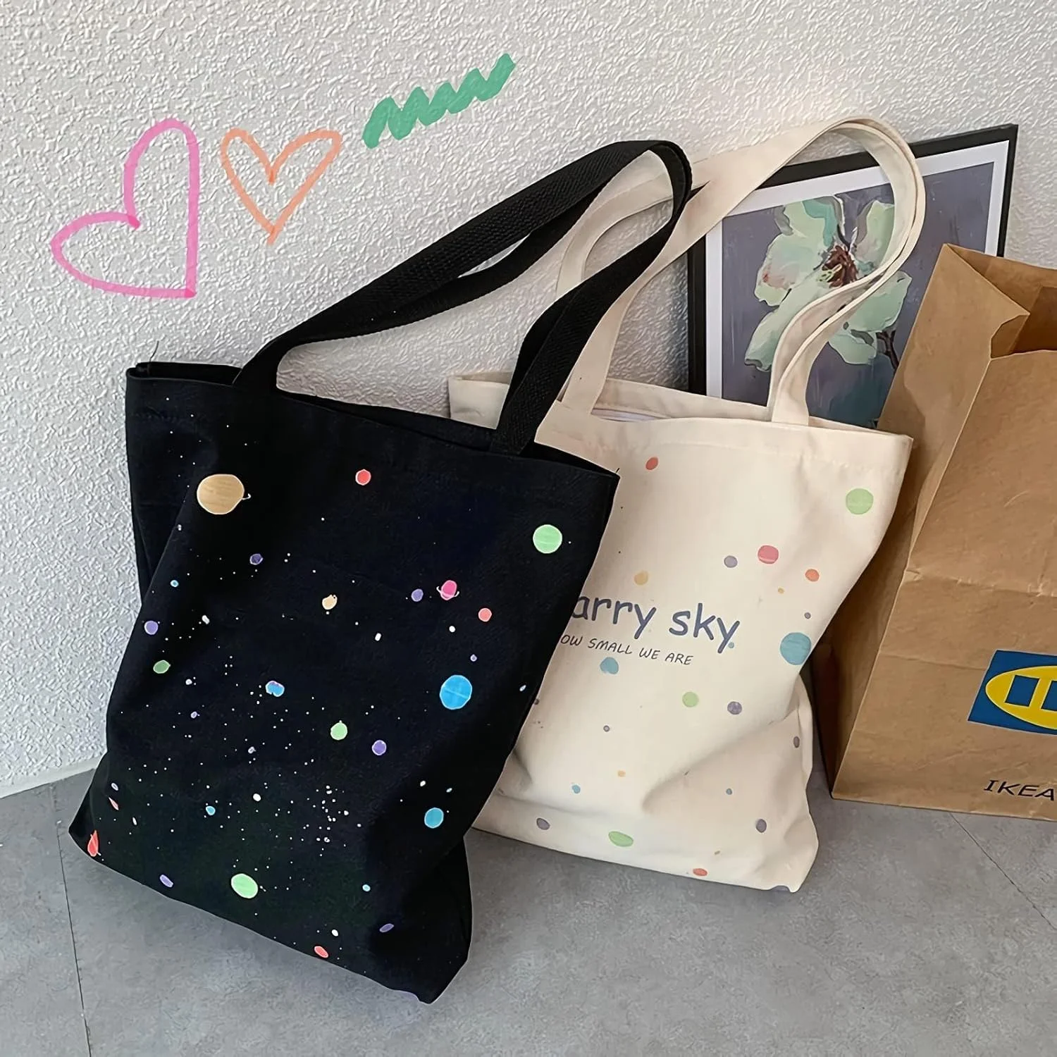 کیف دستی بومِی خزنه، با کیسههای خرید جداگانه، کیف خرید قابل استفاده مجدد با جیب داخلی، کیف دستی ساحلی شیک خالخالی برای زنان و دختران (مشکی) کیف دستی بومِی خزنه، با کیسههای خرید جداگانه، کیف خرید قابل استفاده مجدد با جیب داخلی، کیف دستی ساحلی شیک خالخالی برای زنان و دختران (مشکی)