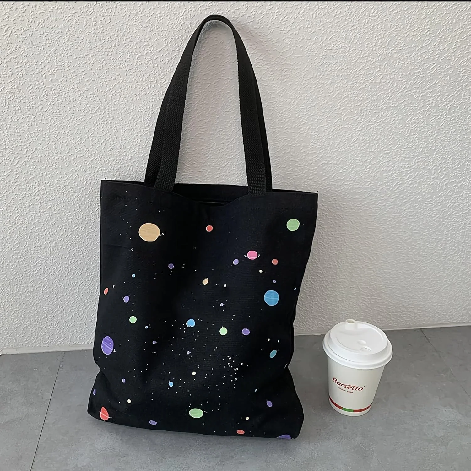 کیف دستی بومِی خزنه، با کیسههای خرید جداگانه، کیف خرید قابل استفاده مجدد با جیب داخلی، کیف دستی ساحلی شیک خالخالی برای زنان و دختران (مشکی) کیف دستی بومِی خزنه، با کیسههای خرید جداگانه، کیف خرید قابل استفاده مجدد با جیب داخلی، کیف دستی ساحلی شیک خالخالی برای زنان و دختران (مشکی)