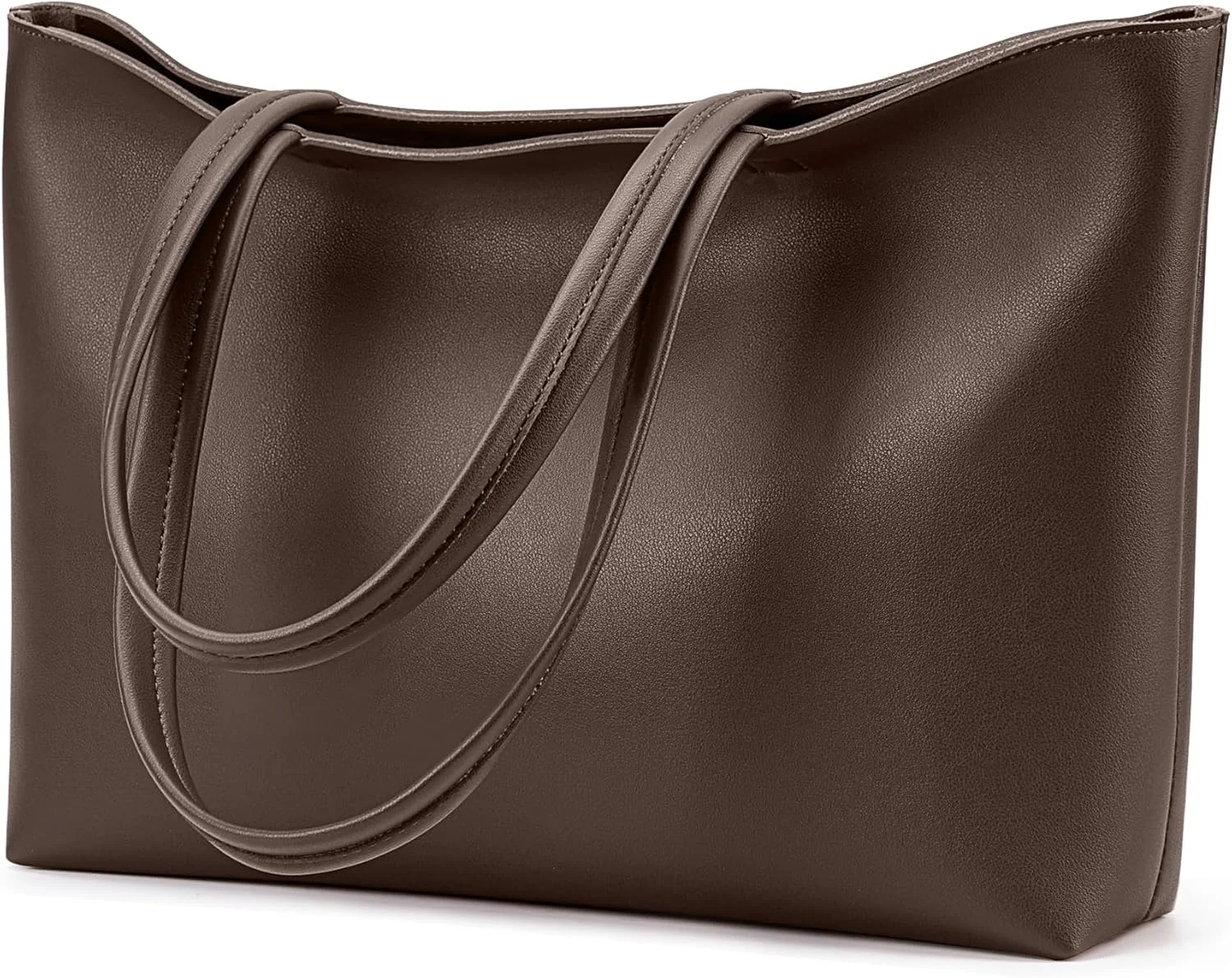 کیف دستی زنانه KALIDI، کیف دوشی زیپ‌دار، کیف چرم مصنوعی بزرگ، کیف دستی غیررسمی برای کار، قرار ملاقات، دانشگاه