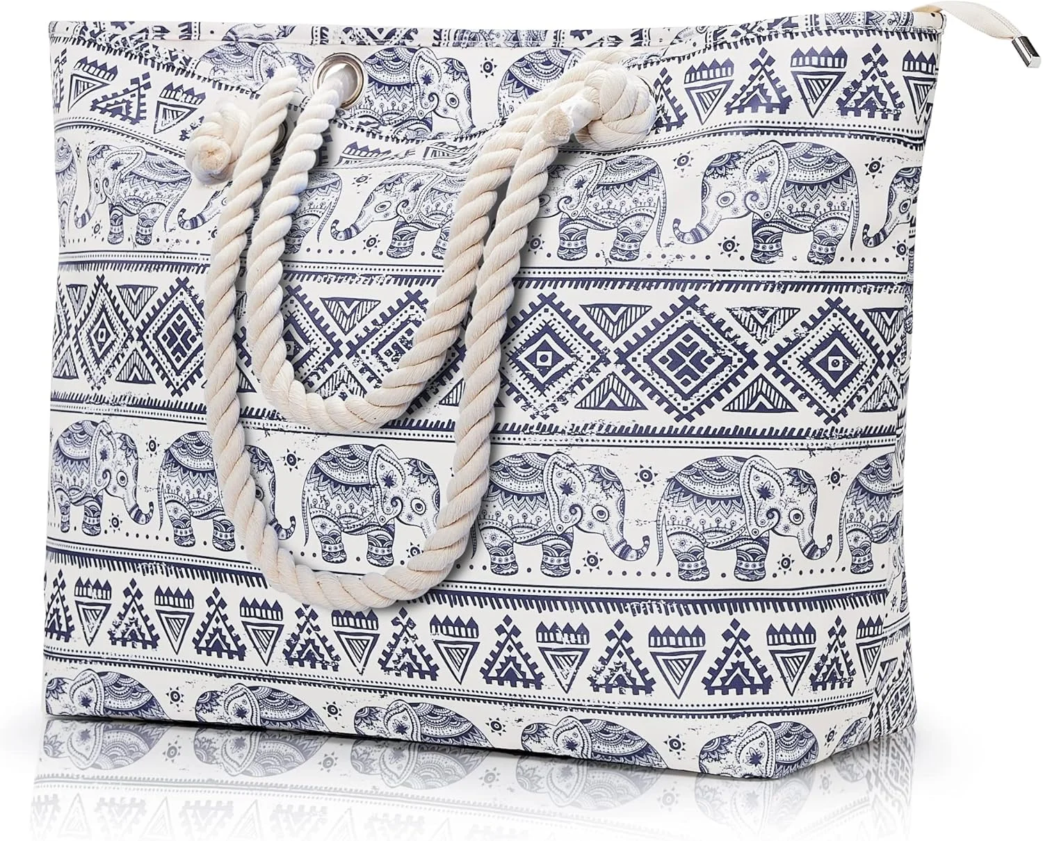 کیف ساحلی بسیار بزرگ زنانه KALIDI با زیپ ضد آب، کیف های دستی ساحلی با جیب، کیف ورزشی بزرگ زنانه، کیف دستی تابستانی زنانه، کیف شانه ای، کیف خرید