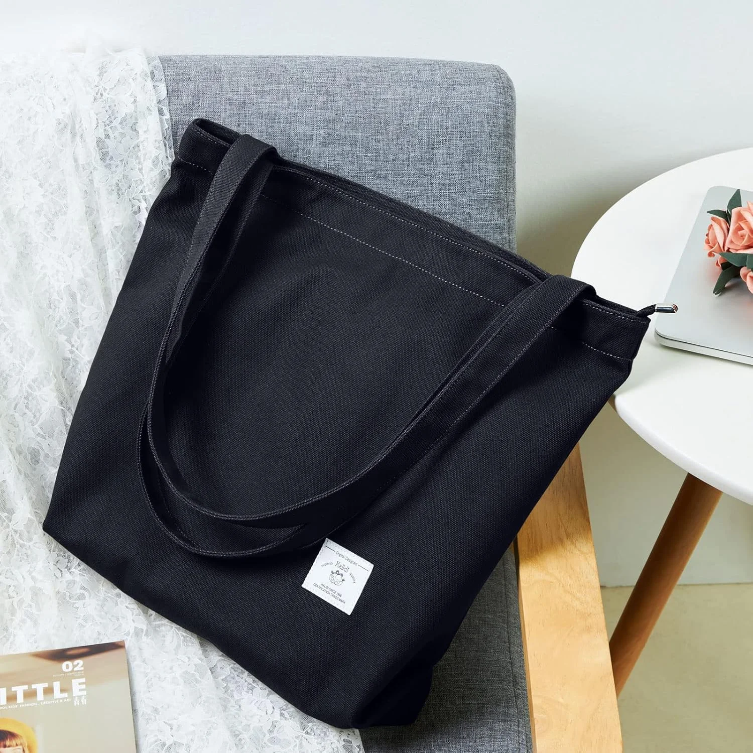 کیف دستی زنانه کتان کالیدی، کیف دوشی رترو، کیف های دستی کتان با جیب زیپ دار، کیف کار ساده کیف دستی زنانه کتان کالیدی، کیف دوشی رترو، کیف های دستی کتان با جیب زیپ دار، کیف کار ساده