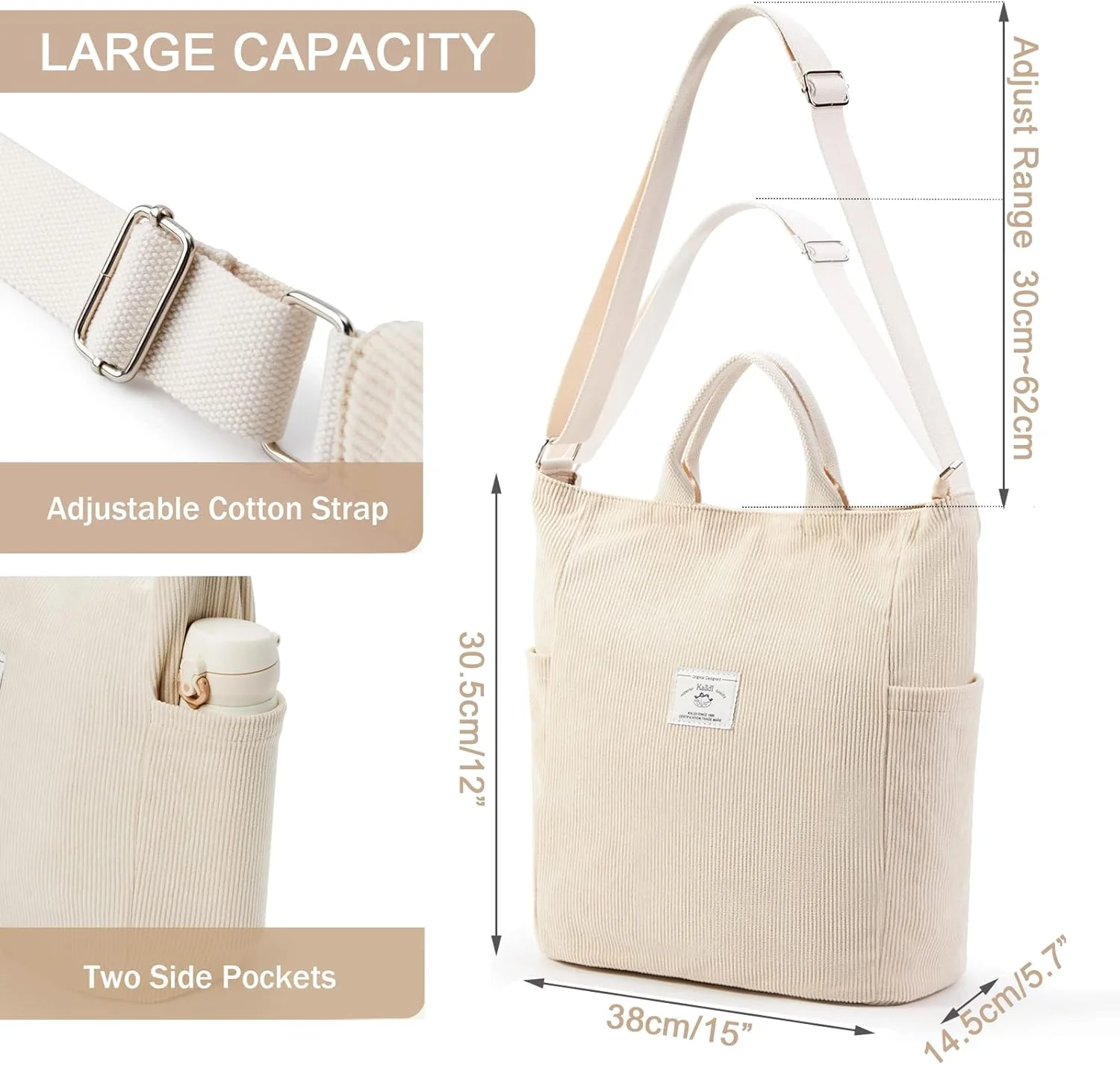 کیف دوشی مخمل کبریتی KALIDI، کیف پیام رسان زیپ دار، کیف شانه ای، کیف کراس بادی، مناسب کار، دانشگاه، خرید، بانوان کیف دوشی مخمل کبریتی KALIDI، کیف پیام رسان زیپ دار، کیف شانه ای، کیف کراس بادی، مناسب کار، دانشگاه، خرید، بانوان