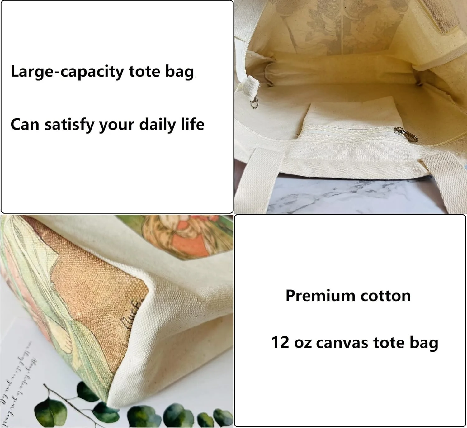 کیف دستی بوم نقاشی، طرح زیبا و قدیمی، دارای جیب زیپدار، هدیه برای خانمها و دختران کیف دستی بوم نقاشی، طرح زیبا و قدیمی، دارای جیب زیپدار، هدیه برای خانمها و دختران