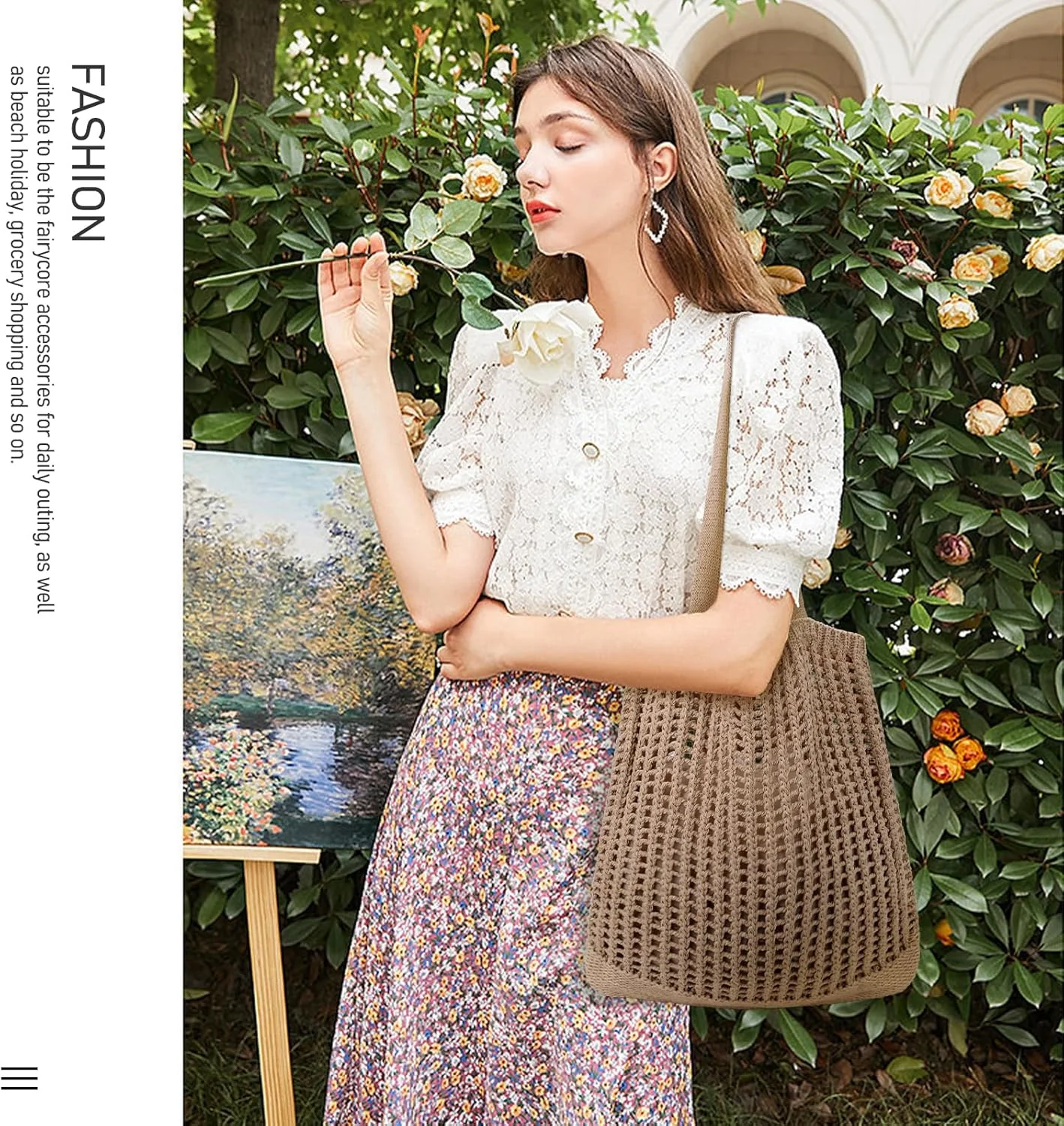 کیف های بافتنی زنانه Hatisan، کیف دستی ساحلی تابستانی، کیف دستی زیبا، کیف هیپی، کیف بافت