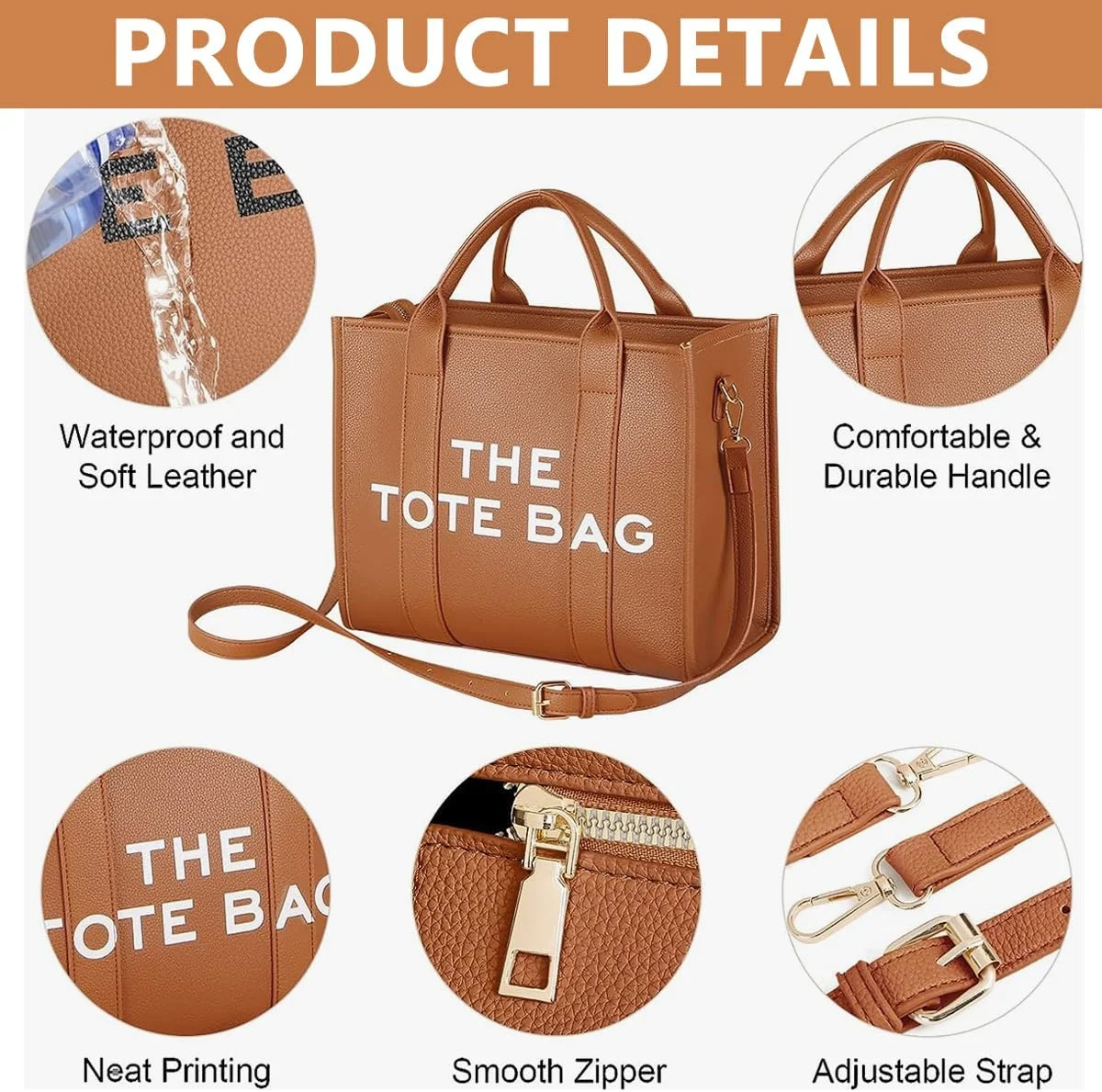 کیف دستی زنانه از جنس PU، مدل دوشی