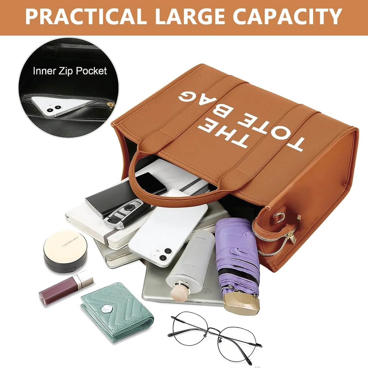 کیف دستی زنانه از جنس PU، مدل دوشی