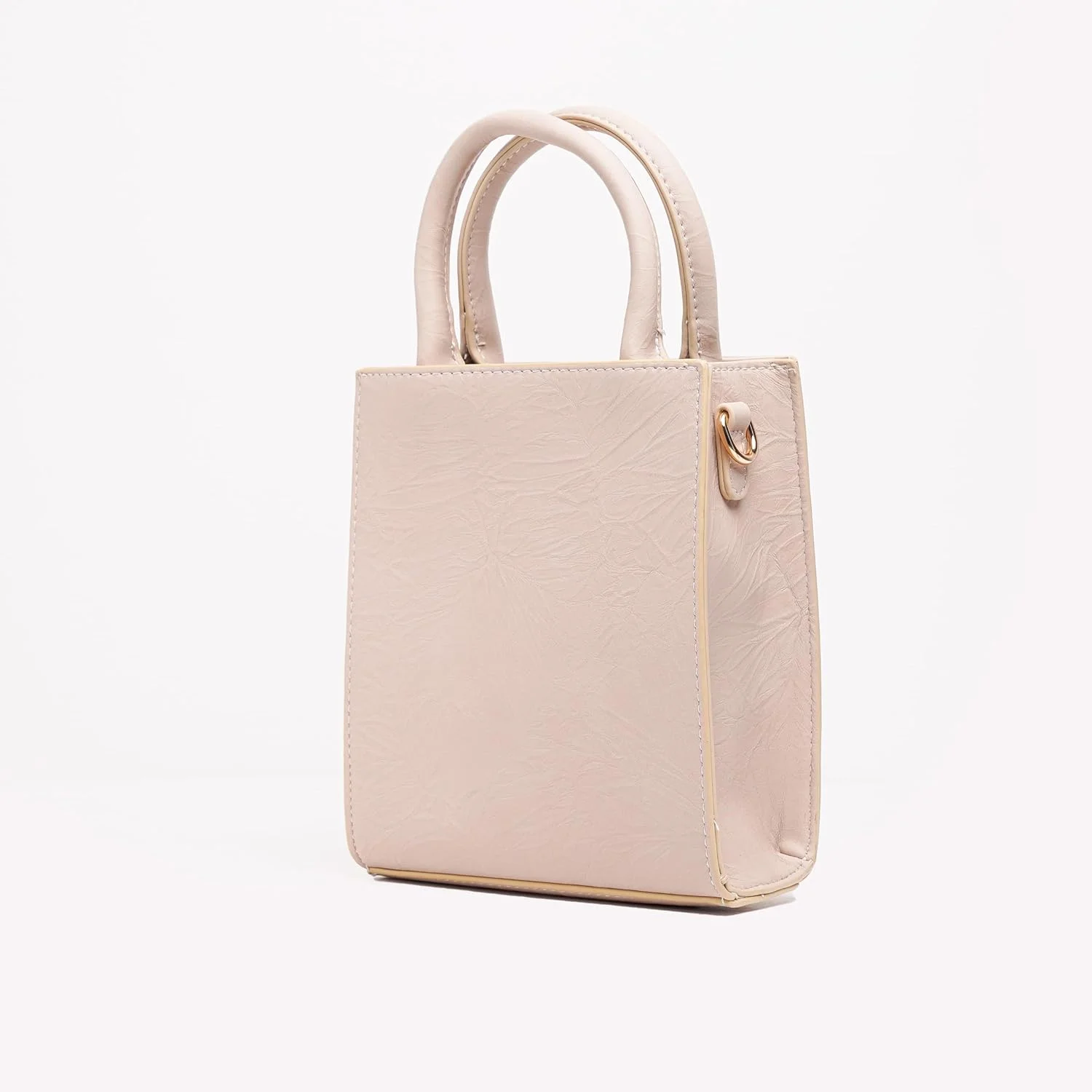 کیف دستی عمودی زنانه دیوید جونز مدل cm7042 - کیف طراحی شده عمودی چرم مصنوعی روشن و طرح کروکودیل