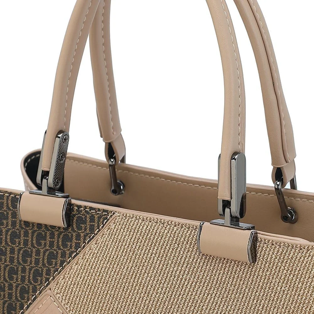 کیف دستی زنانه سیب | کیف دستی چند بافتی با دسته بالا | کیف دوشی هندسی و طرح کروکدیلی با بند قابل تنظیم