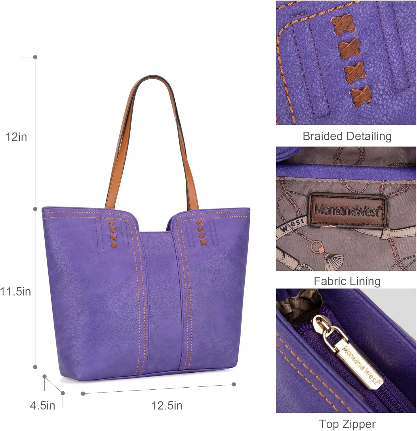 کیف دستی زنانه Montana West، کیف بزرگ دوشی با دسته بالایی