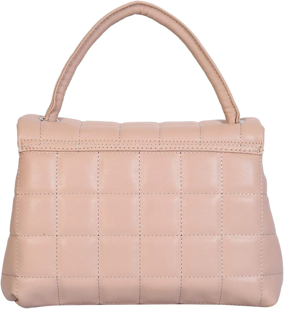 کیف دستی زنانه چرم مصنوعی صورتی Lino Perros (بژ)