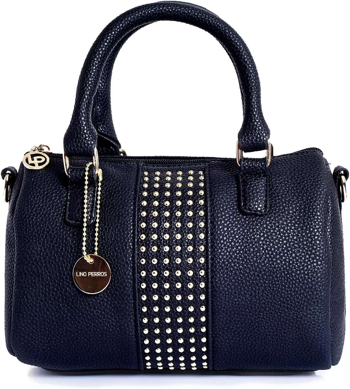 کیف دستی زنانه لینو پروس چرم مصنوعی سفید (مشکی)