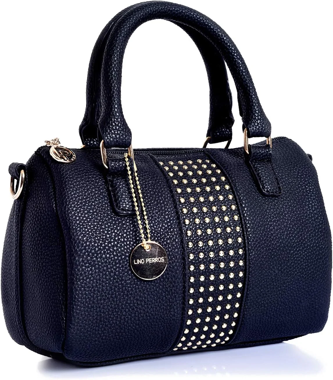 کیف دستی زنانه لینو پروس چرم مصنوعی سفید (مشکی)