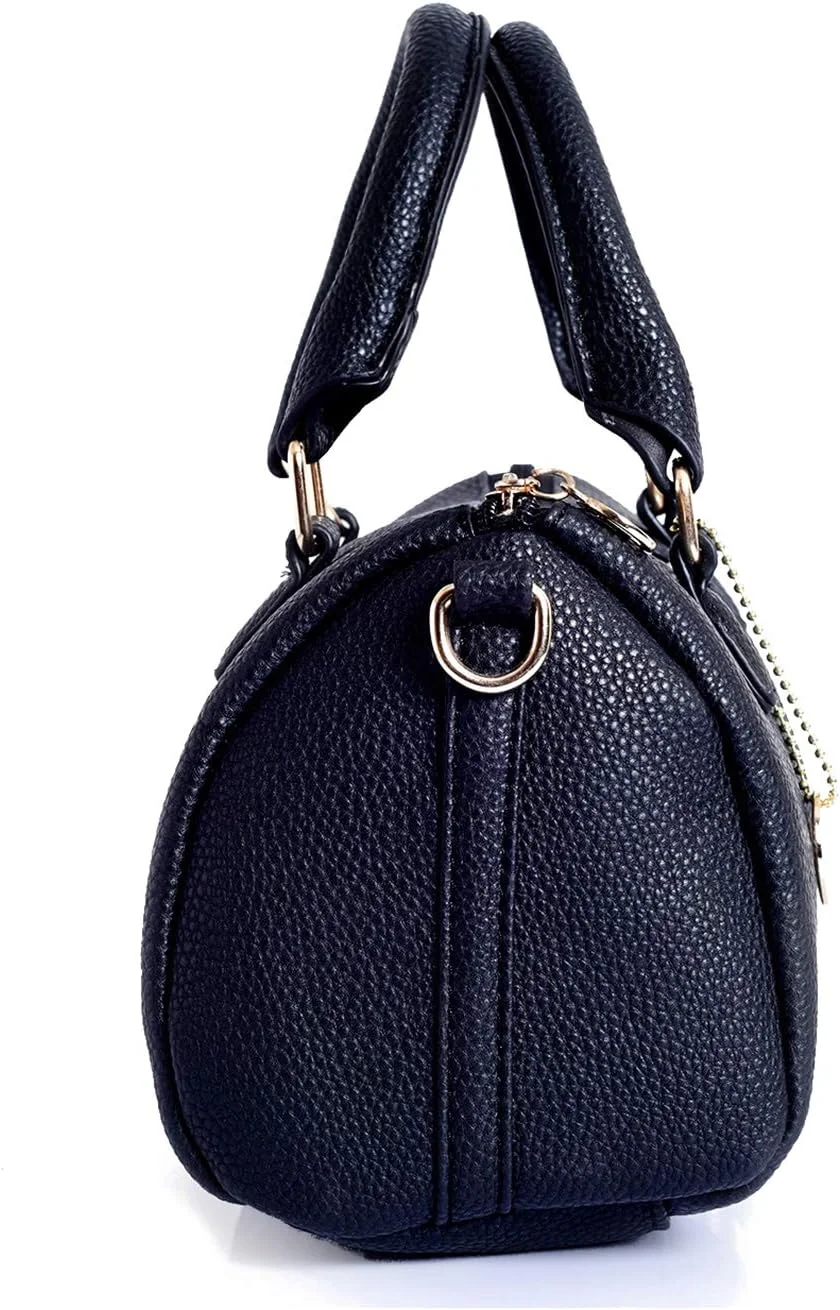 کیف دستی زنانه لینو پروس چرم مصنوعی سفید (مشکی)