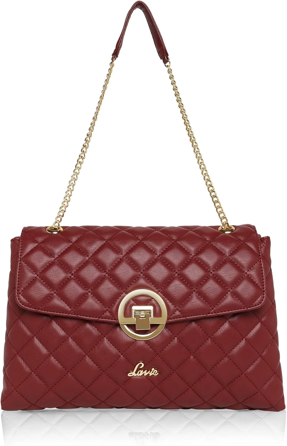 کیف دوشی زنانه لاوی مدل Eden (شرابی)