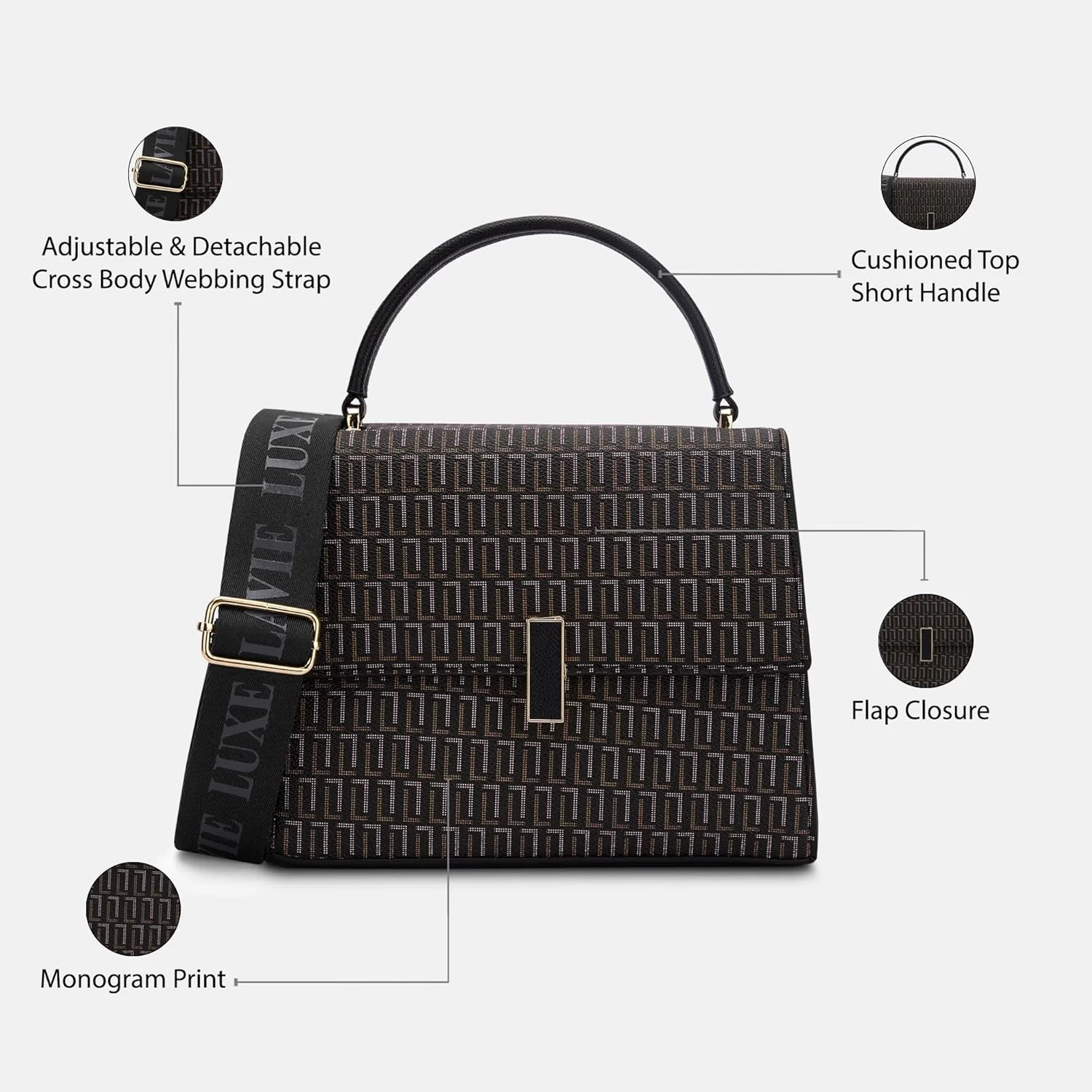 کیف دستی زنانه لاوی لاکس مدل Mono Ipsy25 | کیف دستی مناسب کار | کیف زنانه | کیف شانه ای شیک | هدیه برای خانم ها کیف دستی زنانه لاوی لاکس مدل Mono Ipsy25 | کیف دستی مناسب کار | کیف زنانه | کیف شانه ای شیک | هدیه برای خانم ها