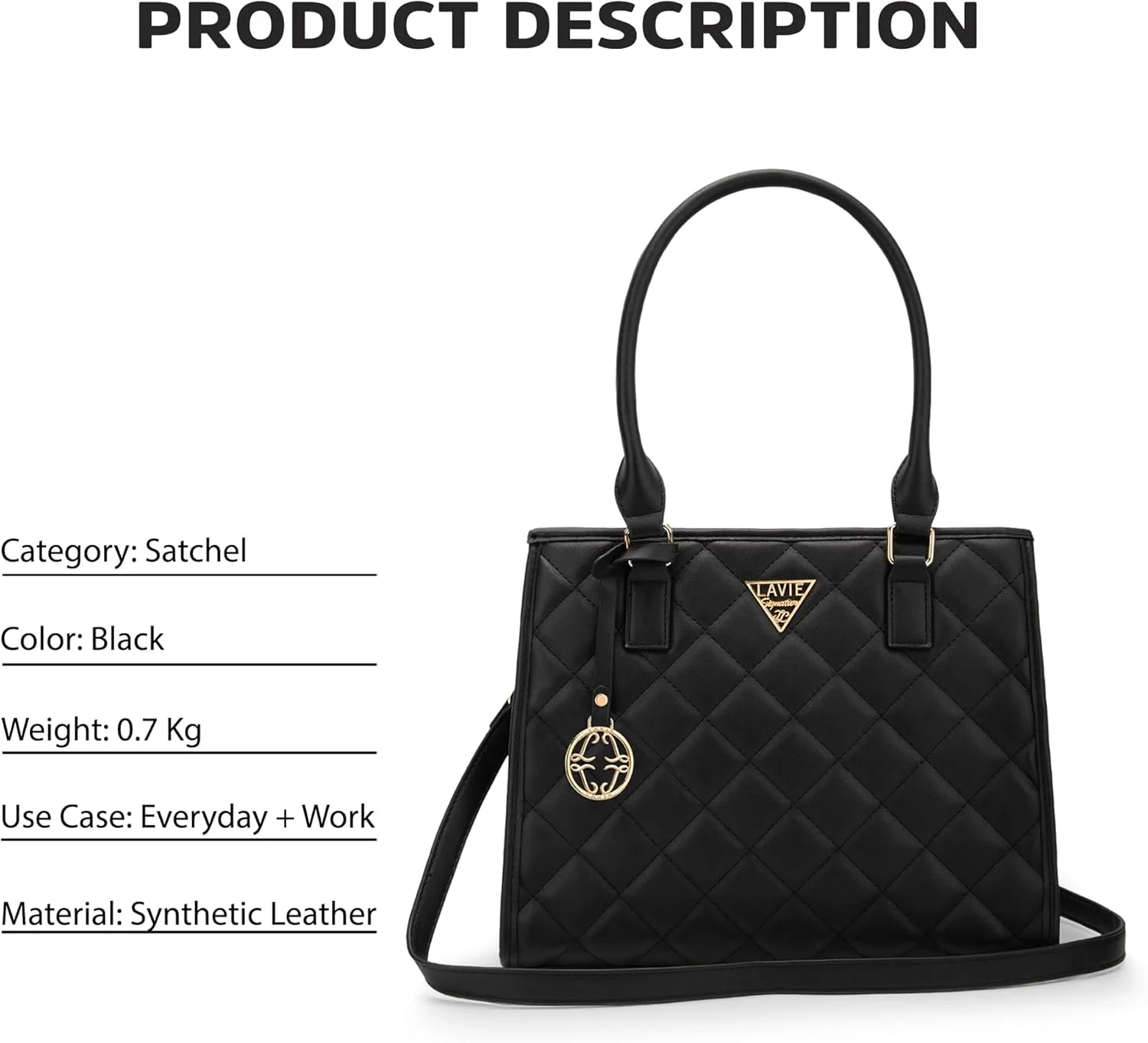 کیف دستی زنانه لاوی مدل California Satchel | کیف دستی مناسب کار | کیف زنانه | کیف شانه ای شیک | هدیه برای خانم ها