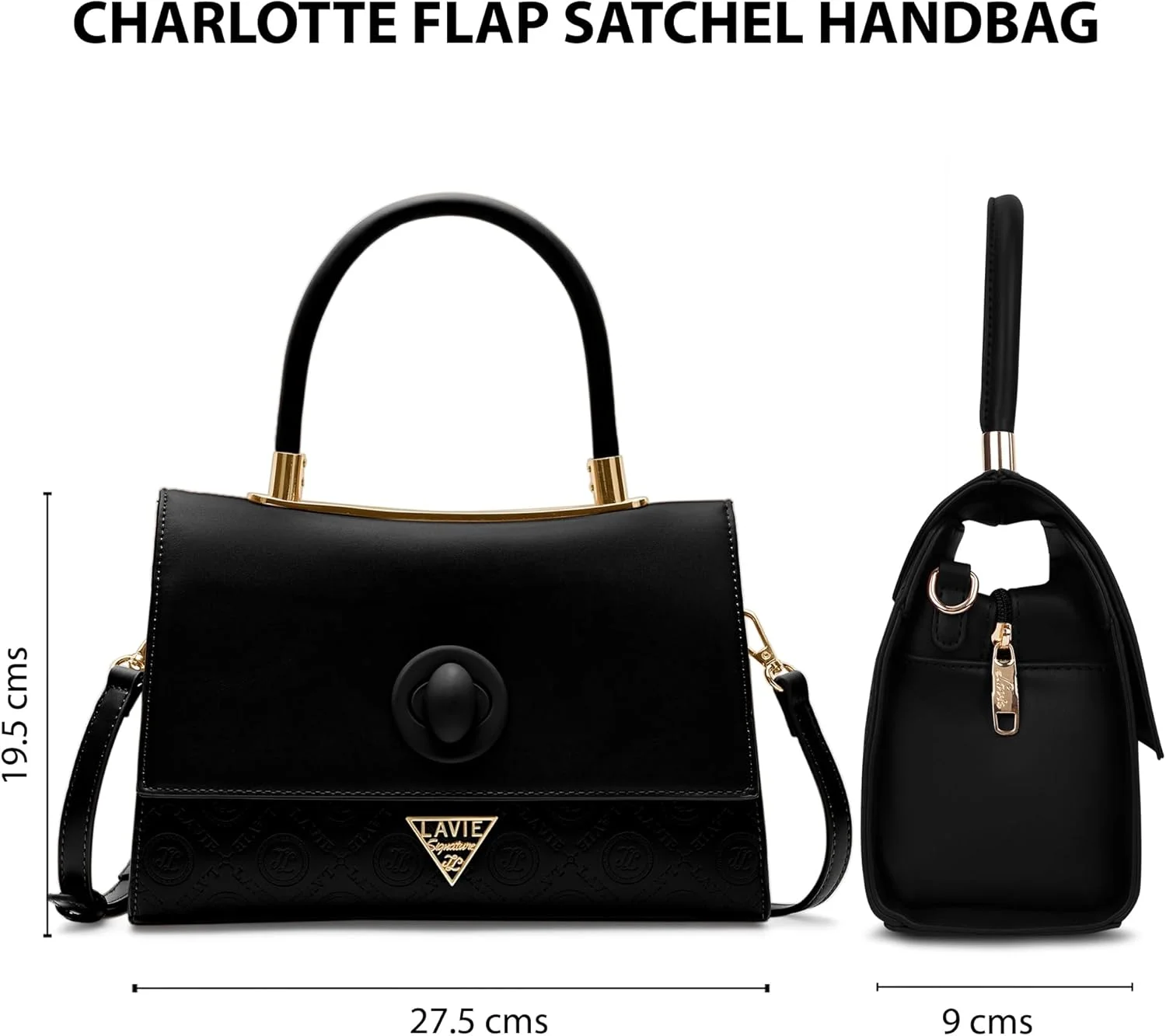 کیف دستی زنانه لاوی سیگنیچر مدل Charlotte Flap Satchel | کیف دستی مناسب کار | کیف زنانه | کیف دوشی شیک | هدیه برای خانم ها