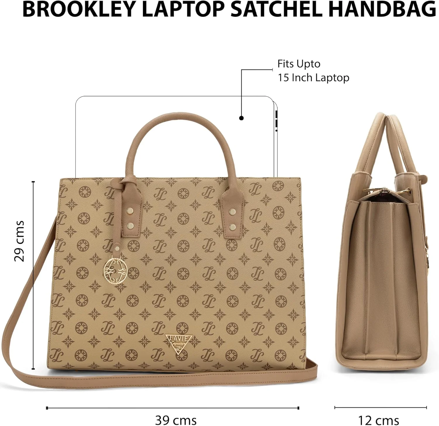 کیف دستی زنانه لاوی سیگنیچر مدل Brooklyn Satchel | کیف دستی مناسب کار | کیف زنانه | کیف شیک دوشی | هدیه برای خانم ها