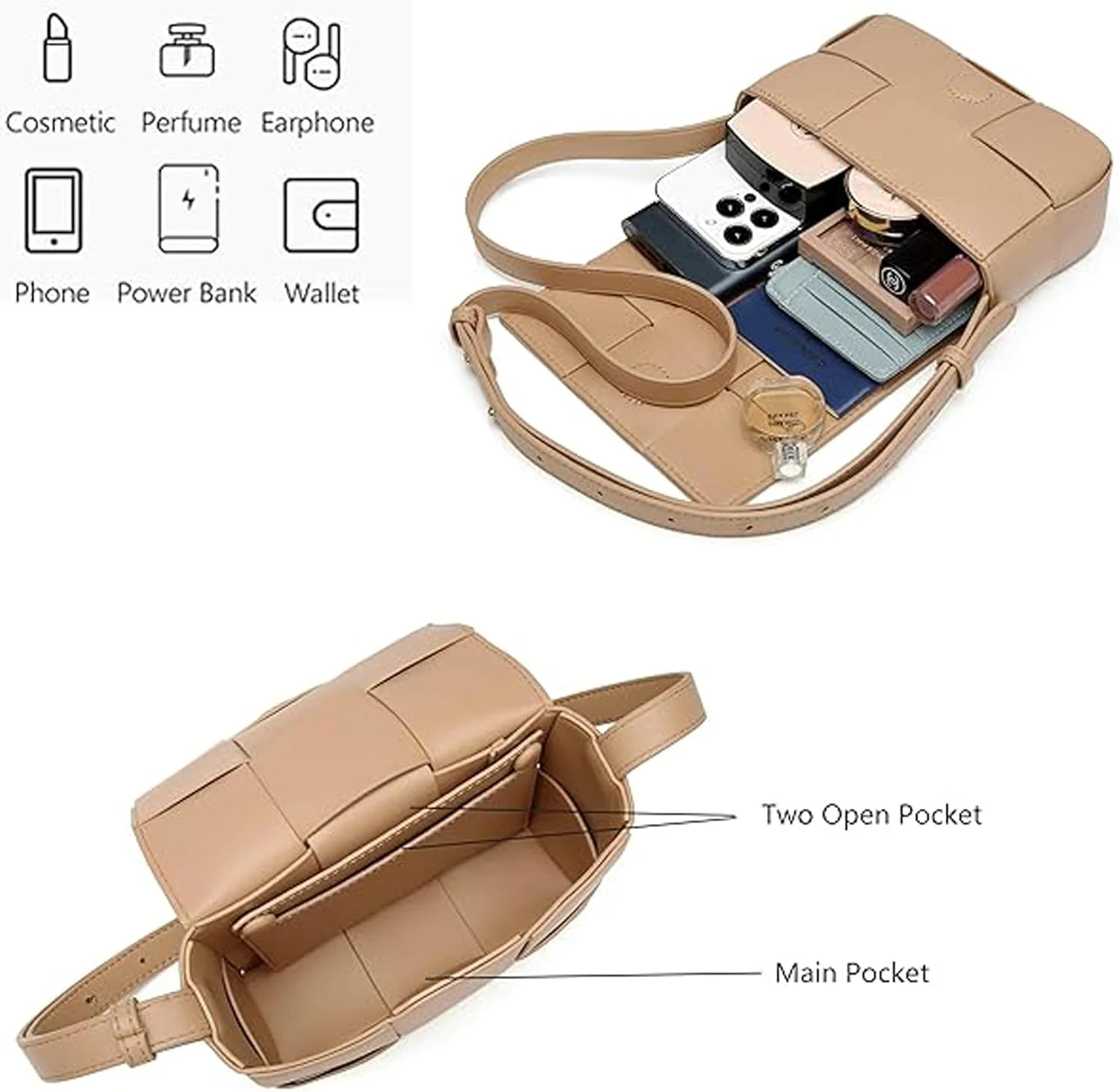 کیف سطلی زنانه، کیف سطلی بافت چرم مصنوعی برای زنان، کیف دستی سطلی دوشی کیف سطلی زنانه، کیف سطلی بافت چرم مصنوعی برای زنان، کیف دستی سطلی دوشی