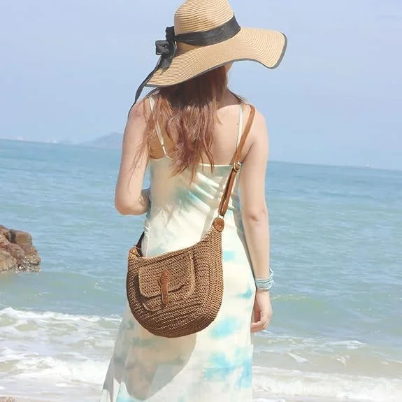 کیف حصیری مسافرتی زنانه مدل 2025، کیف بزرگ بافته شده ساحلی بوهو، کیف دستی کلاچ تابستانی رترو، کیف دستی حصیری، کیف دوشی و مدل Hobo برای ساحل، مسافرت و استفاده روزمره کیف حصیری مسافرتی زنانه مدل 2025، کیف بزرگ بافته شده ساحلی بوهو، کیف دستی کلاچ تابستانی رترو، کیف دستی حصیری، کیف دوشی و مدل Hobo برای ساحل، مسافرت و استفاده روزمره