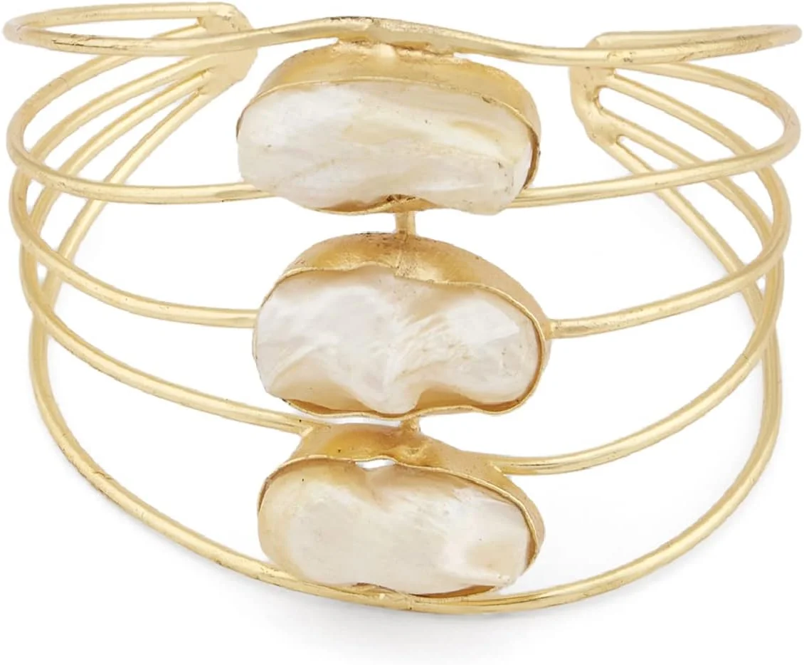 دستبند النگویی طرح طلا زنانه ظریف و مدرن Zaveri Pearls مدل ZPFK13740 دستبند النگویی طرح طلا زنانه ظریف و مدرن Zaveri Pearls مدل ZPFK13740