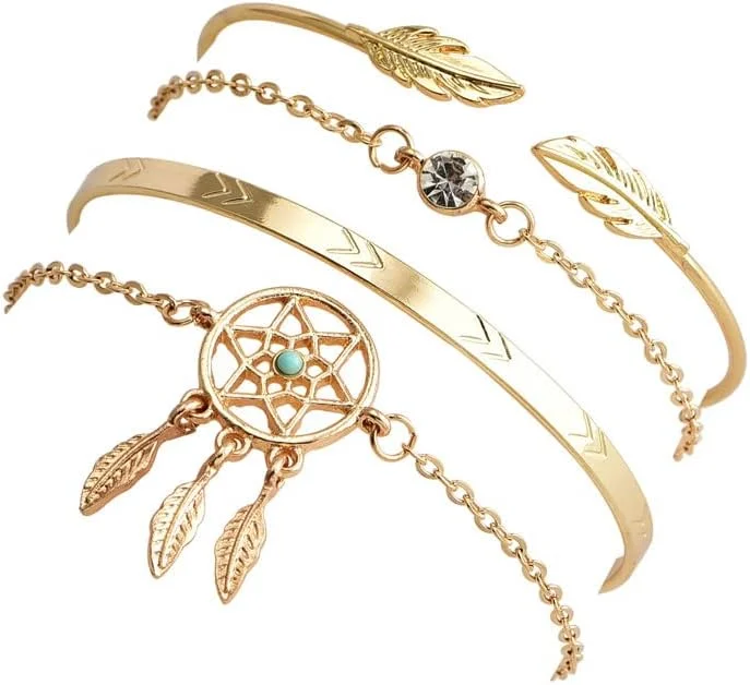 دستبندهای چند لایه کریستالی شیک و جدید در طرح های متنوع برای بانوان و دختران