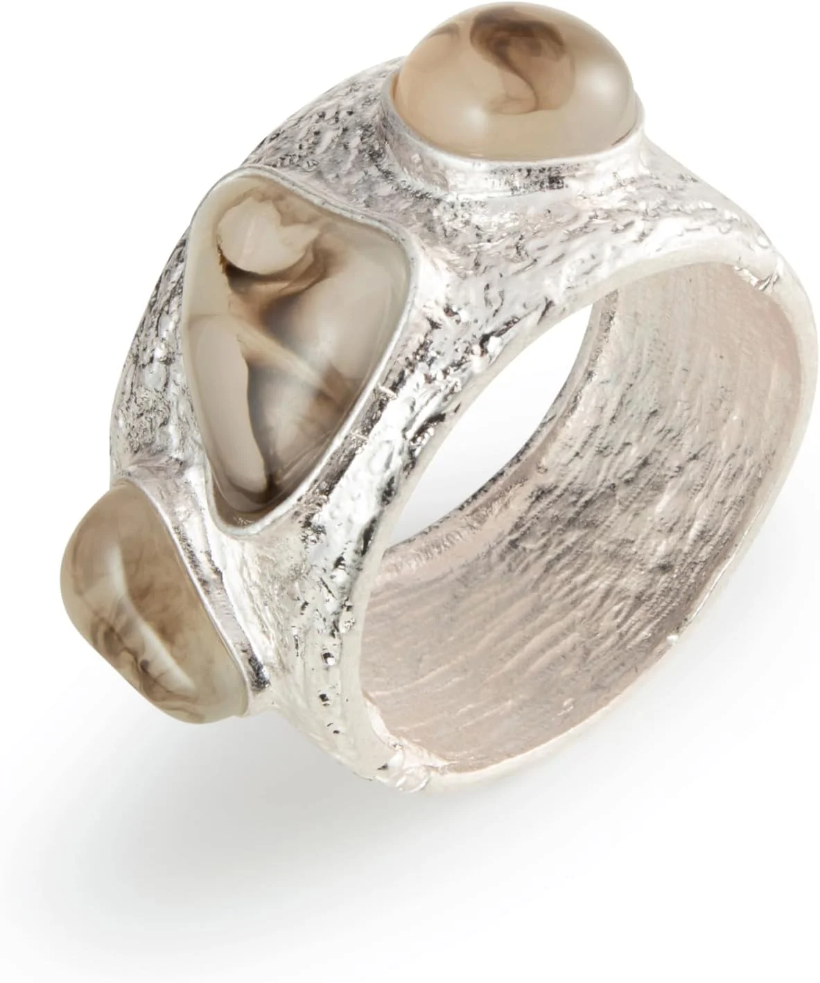 دستبند النگویی لولایی نامتقارن و ضخیم زنانه و دخترانه مون استون، زیورآلات فشن دستبند النگویی لولایی نامتقارن و ضخیم زنانه و دخترانه مون استون، زیورآلات فشن