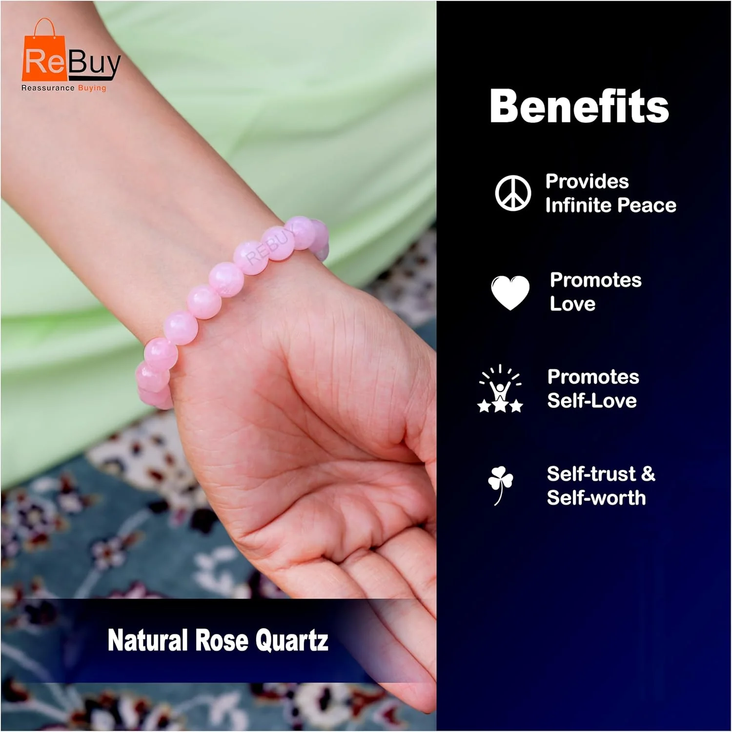 دستبند رز کوارتز برای آقایان و بانوان | دارای گواهی اصالت سنگ شفابخش طبیعی | تعادل چاکرای قلب، رشد معنوی، سنگ 8 میلی متری | بسته 1 عددی دستبند رز کوارتز برای آقایان و بانوان | دارای گواهی اصالت سنگ شفابخش طبیعی | تعادل چاکرای قلب، رشد معنوی، سنگ 8 میلی متری | بسته 1 عددی