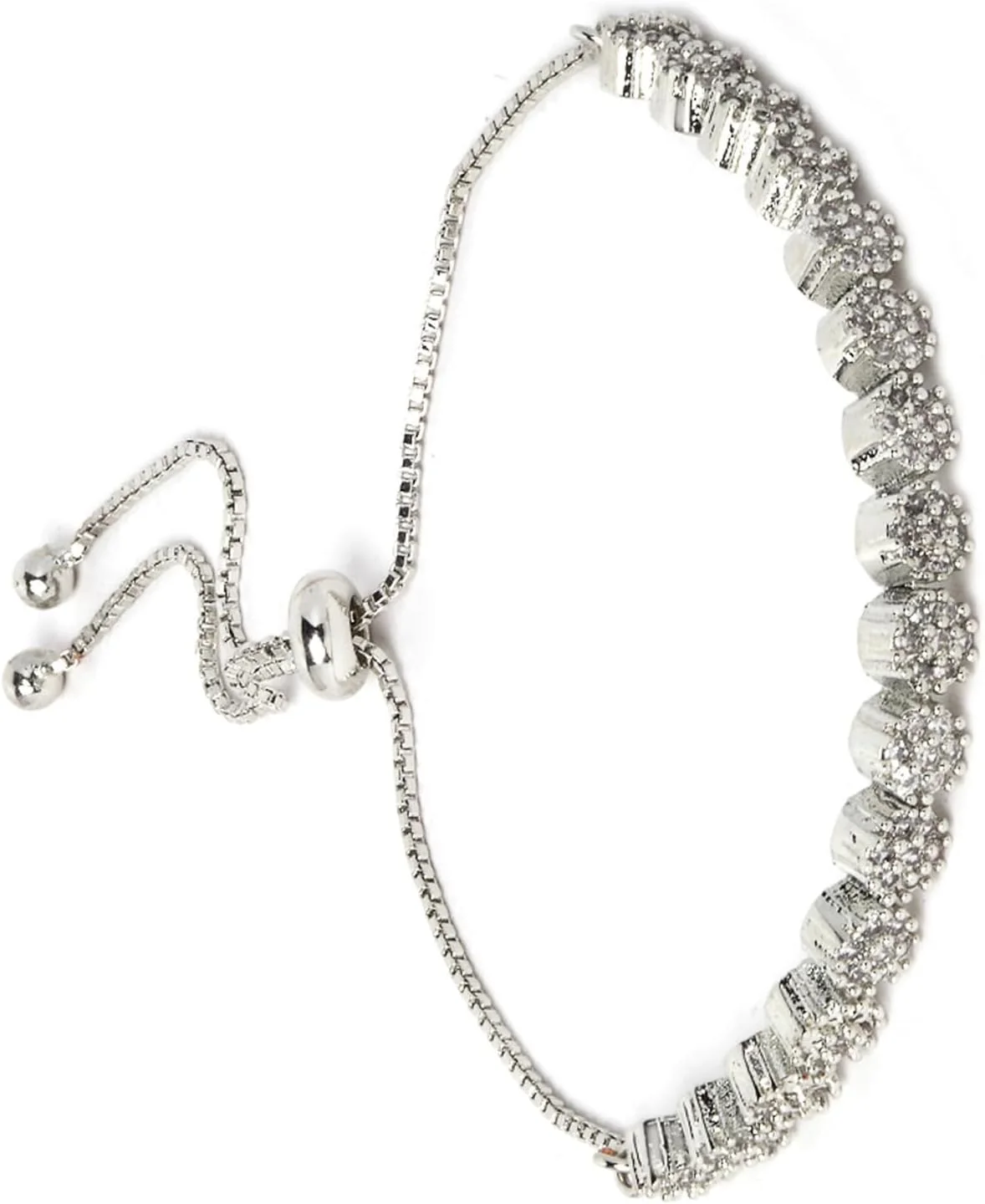 دستبند زنانه نگین دار طرح الماس آمریکایی با طراحی هنرمندانه و الهام گرفته از سلبریتی ها به همراه انگشتر ست