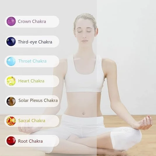 دستبندهای مهره‌ای کریستالی آزونه (3 عدد) - دستبندهای یوگا 8 میلی‌متری برای زنان و مردان، دستبندهای مهره‌ای قابل تنظیم