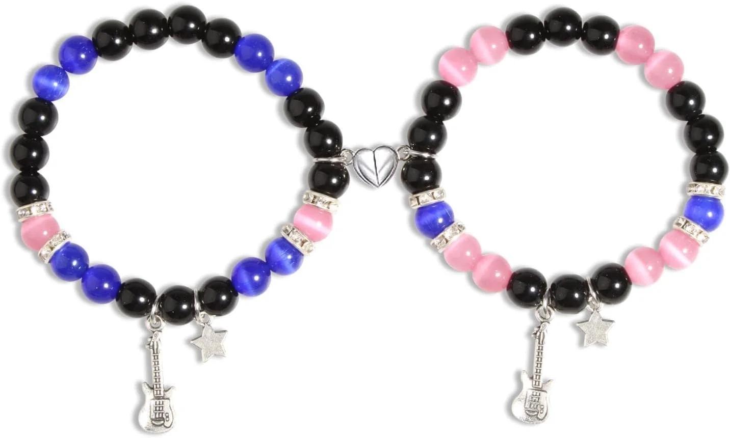 دستبندهای دوستی عنکبوتی NALACAL برای بهترین دوستان، دستبندهای آویز قلبی برای دوست دختر و دوست پسر، ست 2 عددی هدیه جواهرات روز ولنتاین کریسمس هالووین برای زنان و مردان