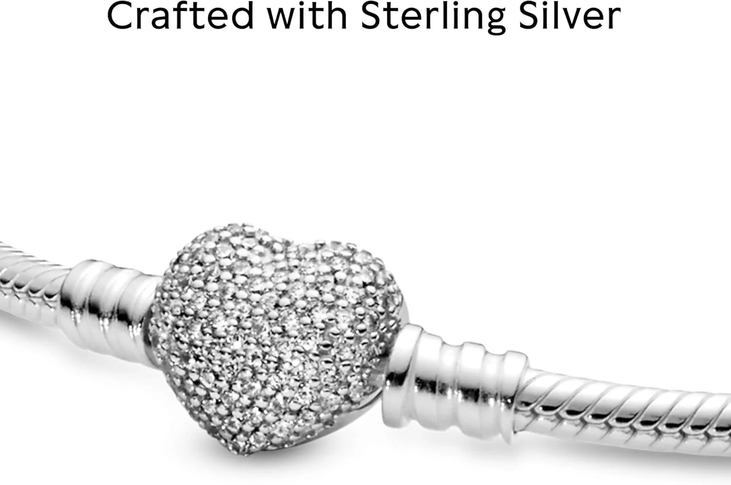 دستبند زنجیری نقره ای زنانه پاندورا Moments با قفل قلبی درخشان و زیرکونیا کوبیک، سایز 17، بدون جعبه دستبند زنجیری نقره ای زنانه پاندورا Moments با قفل قلبی درخشان و زیرکونیا کوبیک، سایز 17، بدون جعبه