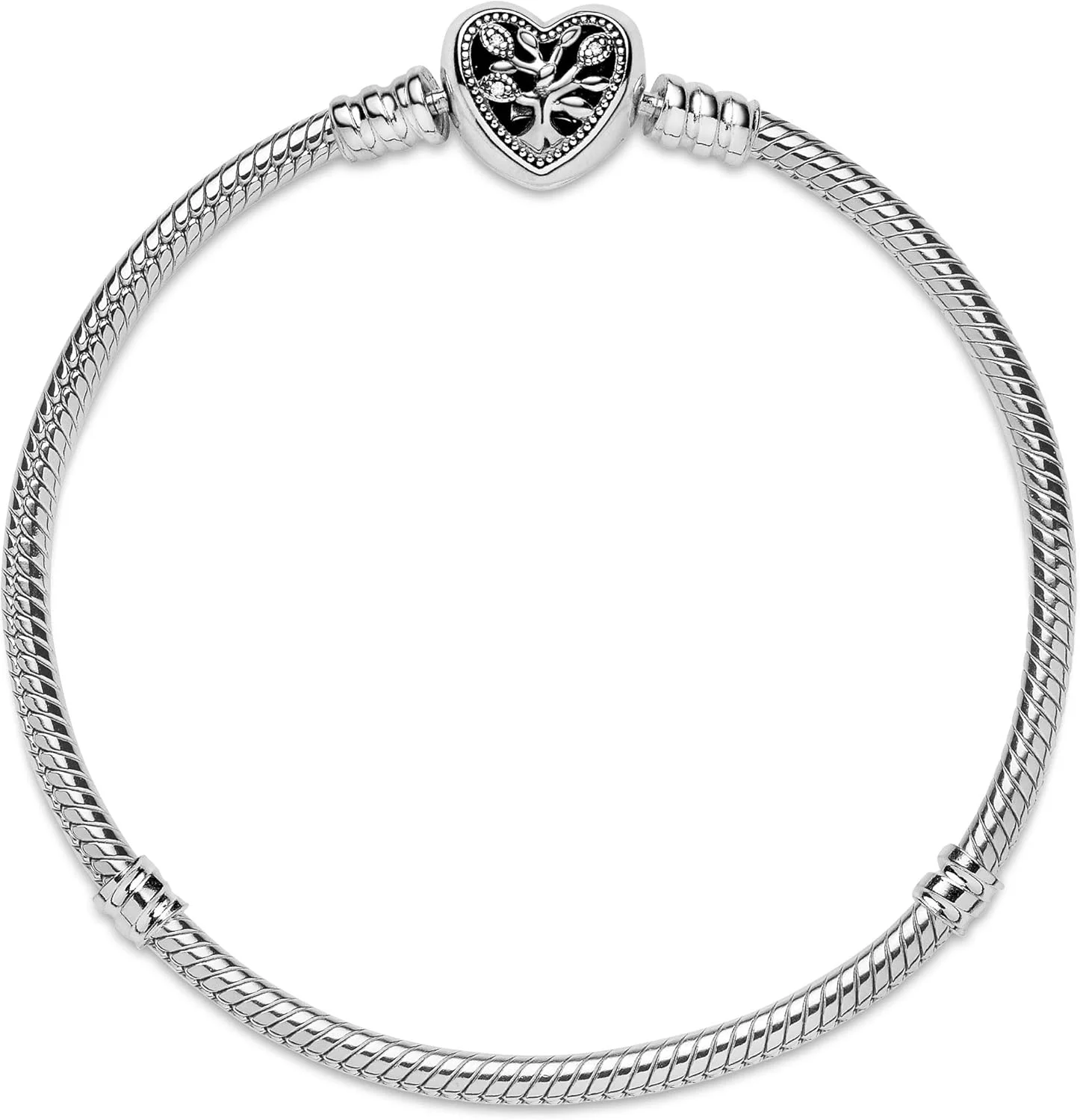 دستبند زنجیری زنانه پاندورا Moments از نقره استرلینگ با قفل طرح درخت خانواده برای آویزها دستبند زنجیری زنانه پاندورا Moments از نقره استرلینگ با قفل طرح درخت خانواده برای آویزها