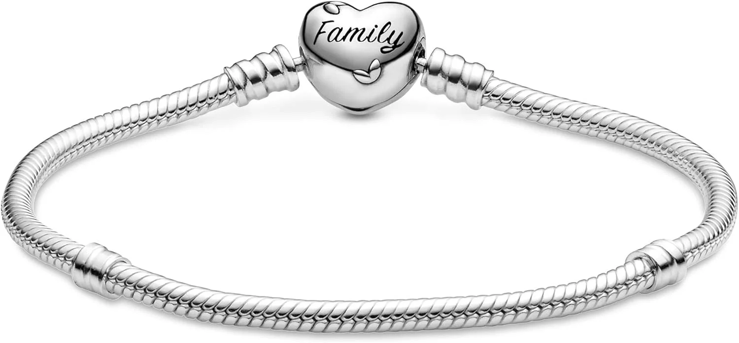 دستبند زنجیری زنانه پاندورا Moments از نقره استرلینگ با قفل طرح درخت خانواده برای آویزها دستبند زنجیری زنانه پاندورا Moments از نقره استرلینگ با قفل طرح درخت خانواده برای آویزها