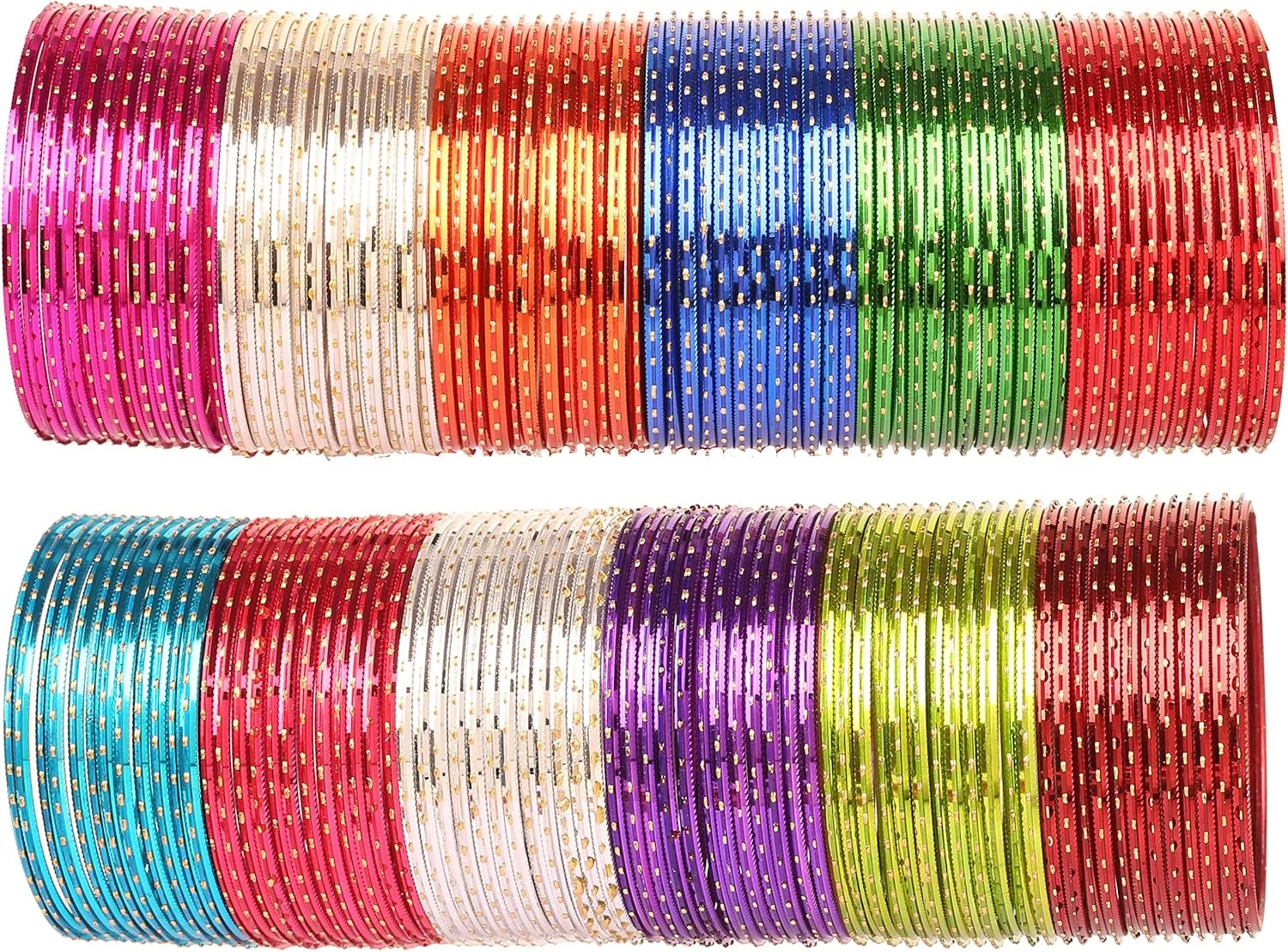 دستبند النگویی رنگارنگ تاچ استون، زیورآلات طراح دار هندی بالیوودی، فلز آلیاژی و نخ ابریشم بافت دار، زیبا کننده مچ دست، النگو دستبندی زنانه.