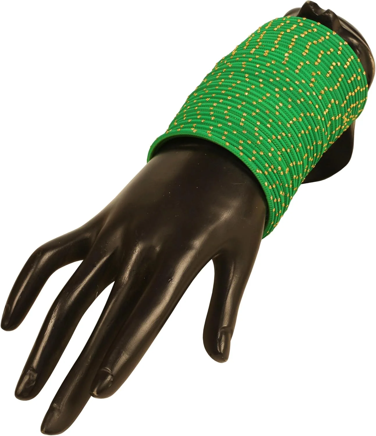 دستبند النگویی زنانه تاچ استون، طرح هندی بالیوودی، دست ساز، با روکش طلایی، طرح قدیمی، رنگی، اکلیلی طلایی و نگین های درخشان