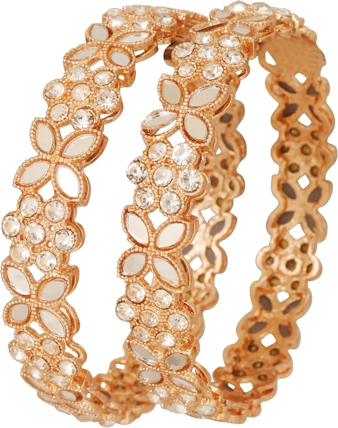 دستبند النگویی طرح هندی بالیوودی، حکاکی شده با دست، طرح توری فلزی، سیم های تابیده، نگین های درخشان، میناکاری، طراحی جواهرات، رنگ طلایی یا نقره ای، مناسب بانوان. دستبند النگویی طرح هندی بالیوودی، حکاکی شده با دست، طرح توری فلزی، سیم های تابیده، نگین های درخشان، میناکاری، طراحی جواهرات، رنگ طلایی یا نقره ای، مناسب بانوان.