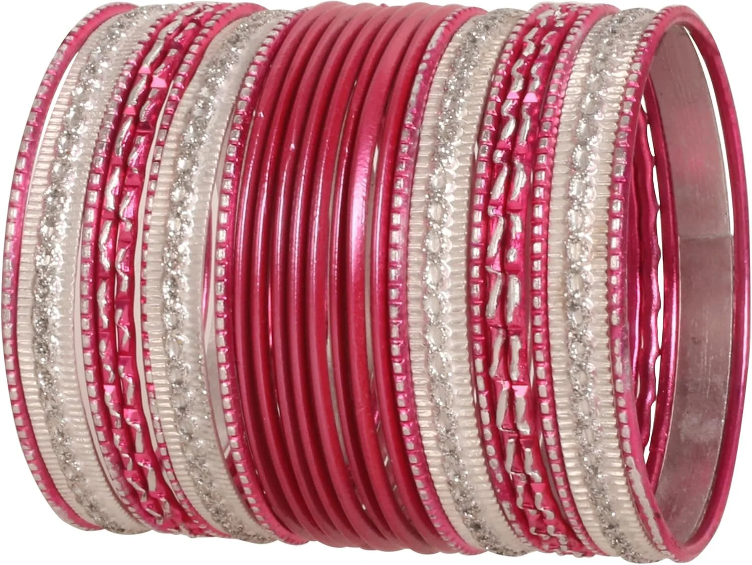 دستبند النگویی لمسی هندی فلزی برای زنان، دستبند آلیاژ طلایی طرح دسی، مجموعه 2 دوجین النگو، ست جواهرات زنانه بالیوودی، چند لایه پهن، بافت دار، ست طلایی 24 عددی در رنگ طلایی یا سفید دستبند النگویی لمسی هندی فلزی برای زنان، دستبند آلیاژ طلایی طرح دسی، مجموعه 2 دوجین النگو، ست جواهرات زنانه بالیوودی، چند لایه پهن، بافت دار، ست طلایی 24 عددی در رنگ طلایی یا سفید