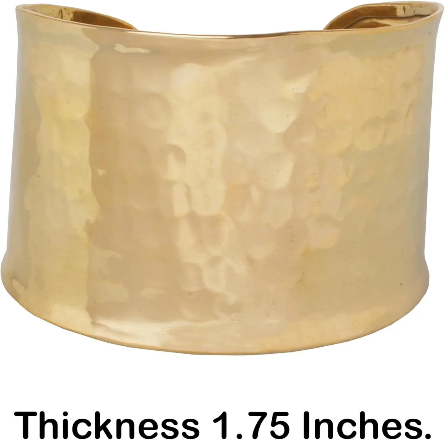 دستبند النگویی طرح هندی تاچ استون، پایه برنجی دست ساز، پهنای 4.4 سانتی متر، سبک وزن، زیورآلات طراح، رنگ طلایی، مناسب بانوان